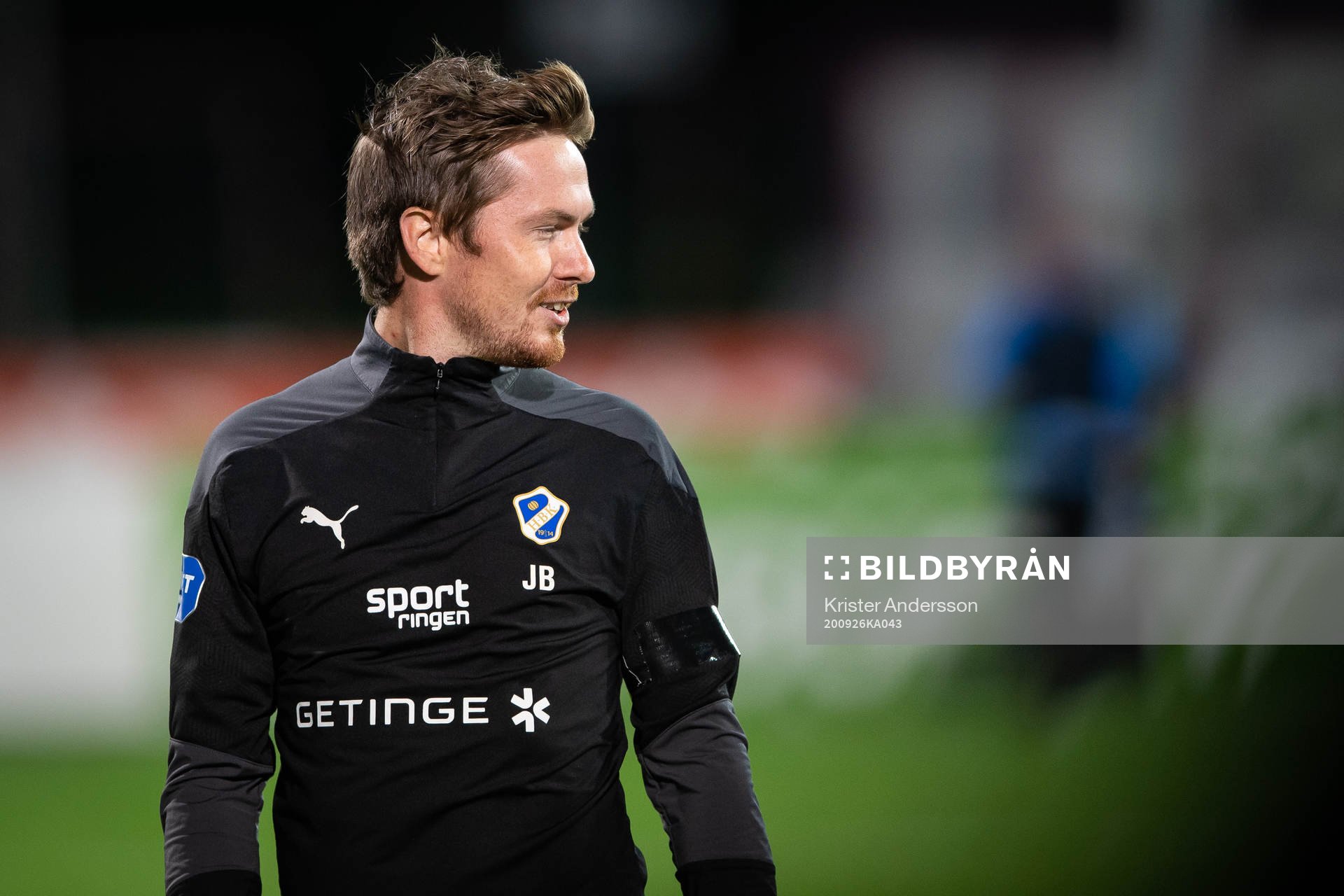 Halmstads tillfälliga tränare Johan Bergström efter fotbollsmatchen i Superettan mellan Halmstad och Ljungskile den 26 september 2020 i Halmstad.