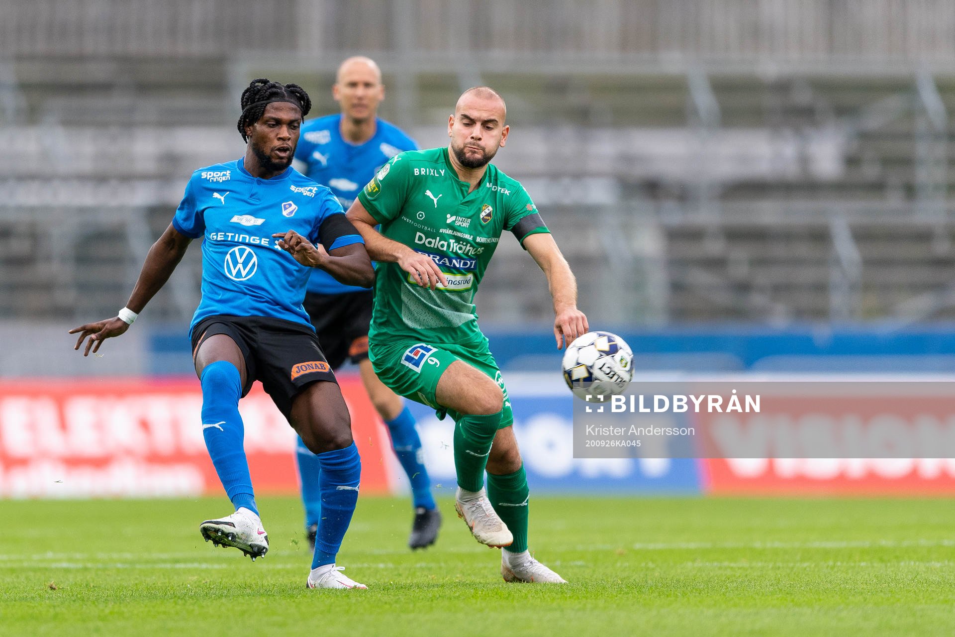 Halmstads Joseph Baffoe och Ljungskiles Perparim Beqaj