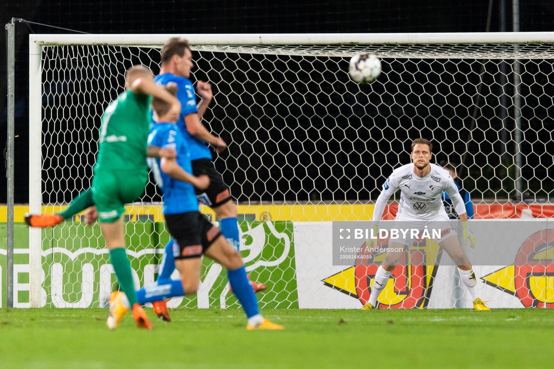 Halmstads målvakt Malkolm Nilsson Säfqvist