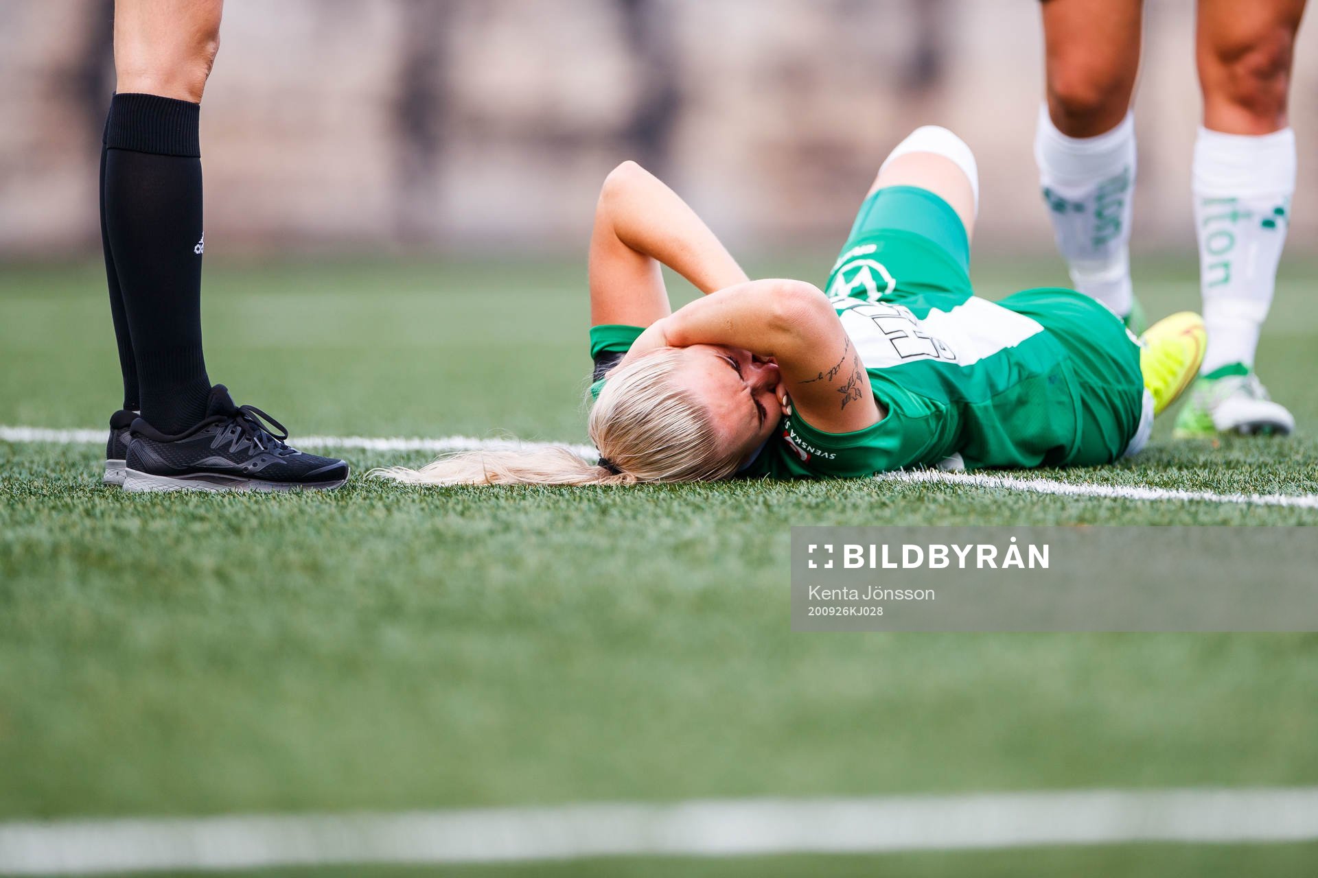 Hammarbys Emma Jansson har ont