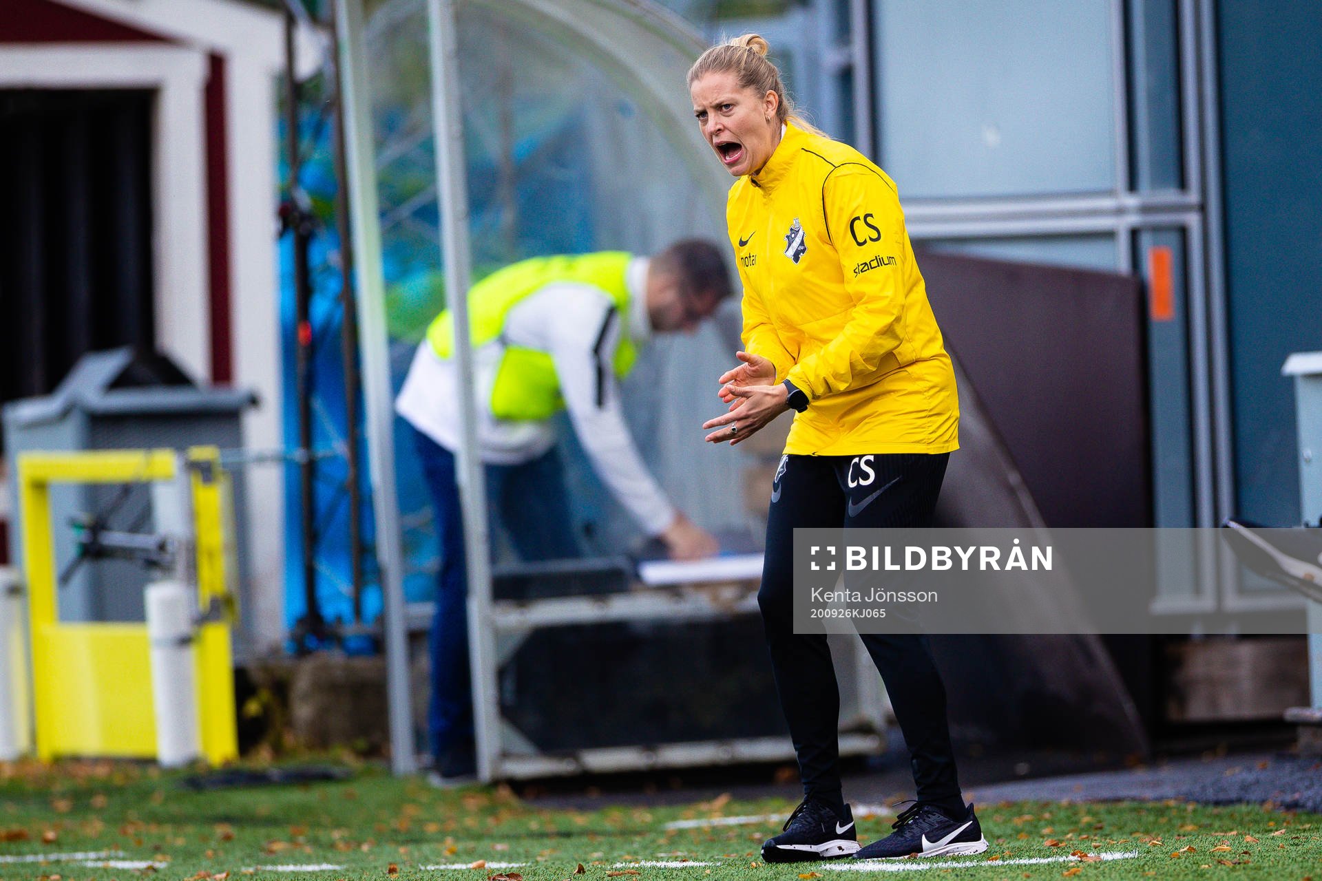 s tränare Caroline Sjöblom
