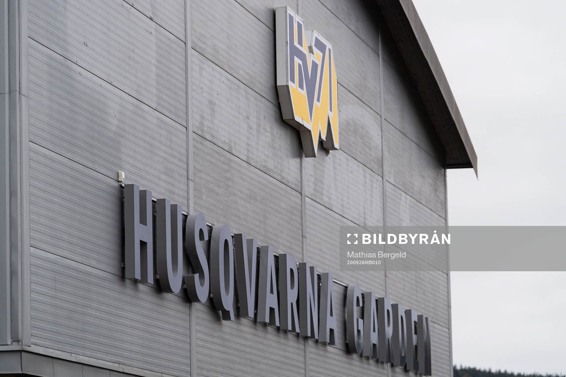 Skylt på Husqvarna Garden