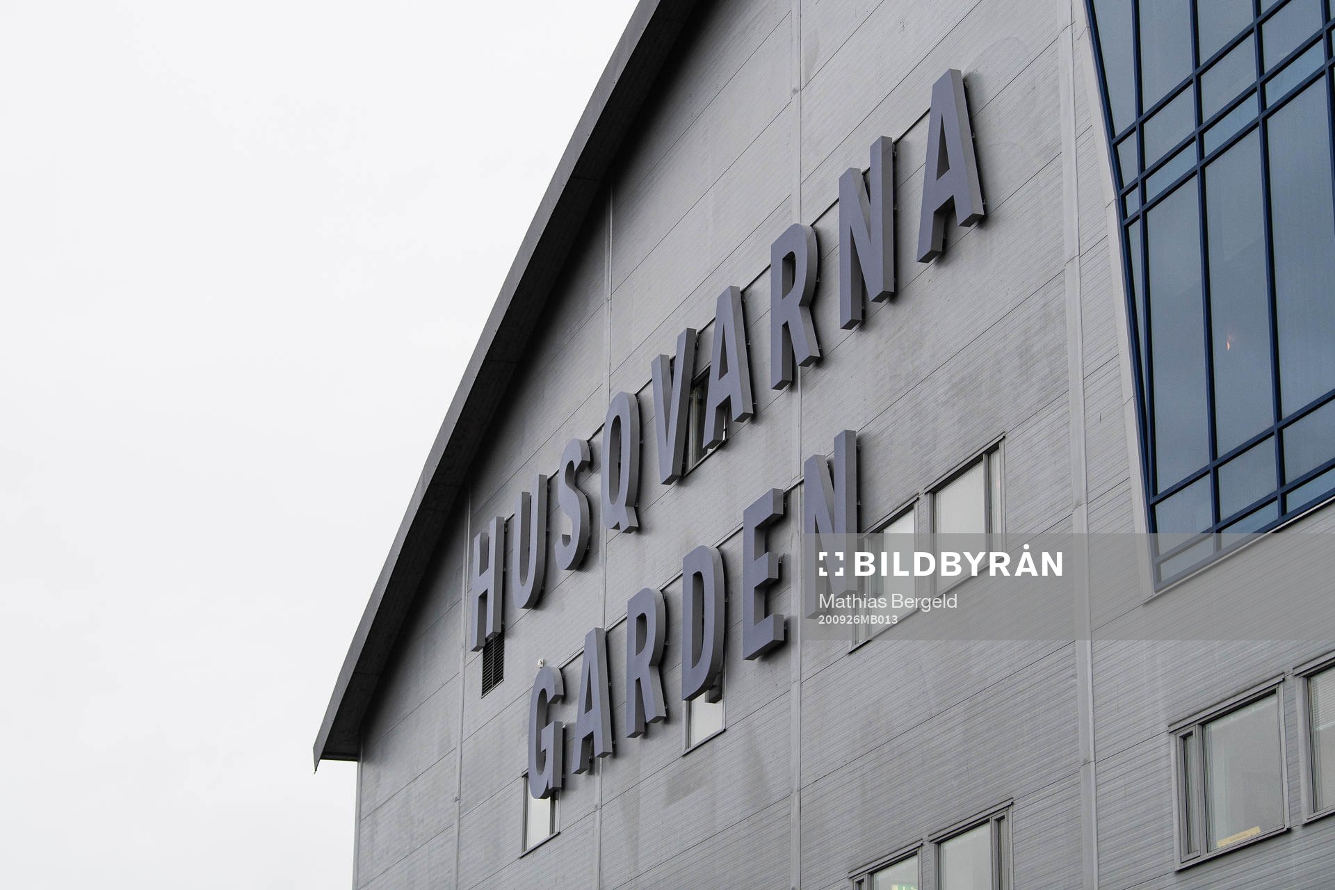 Skylt på Husqvarna Garden