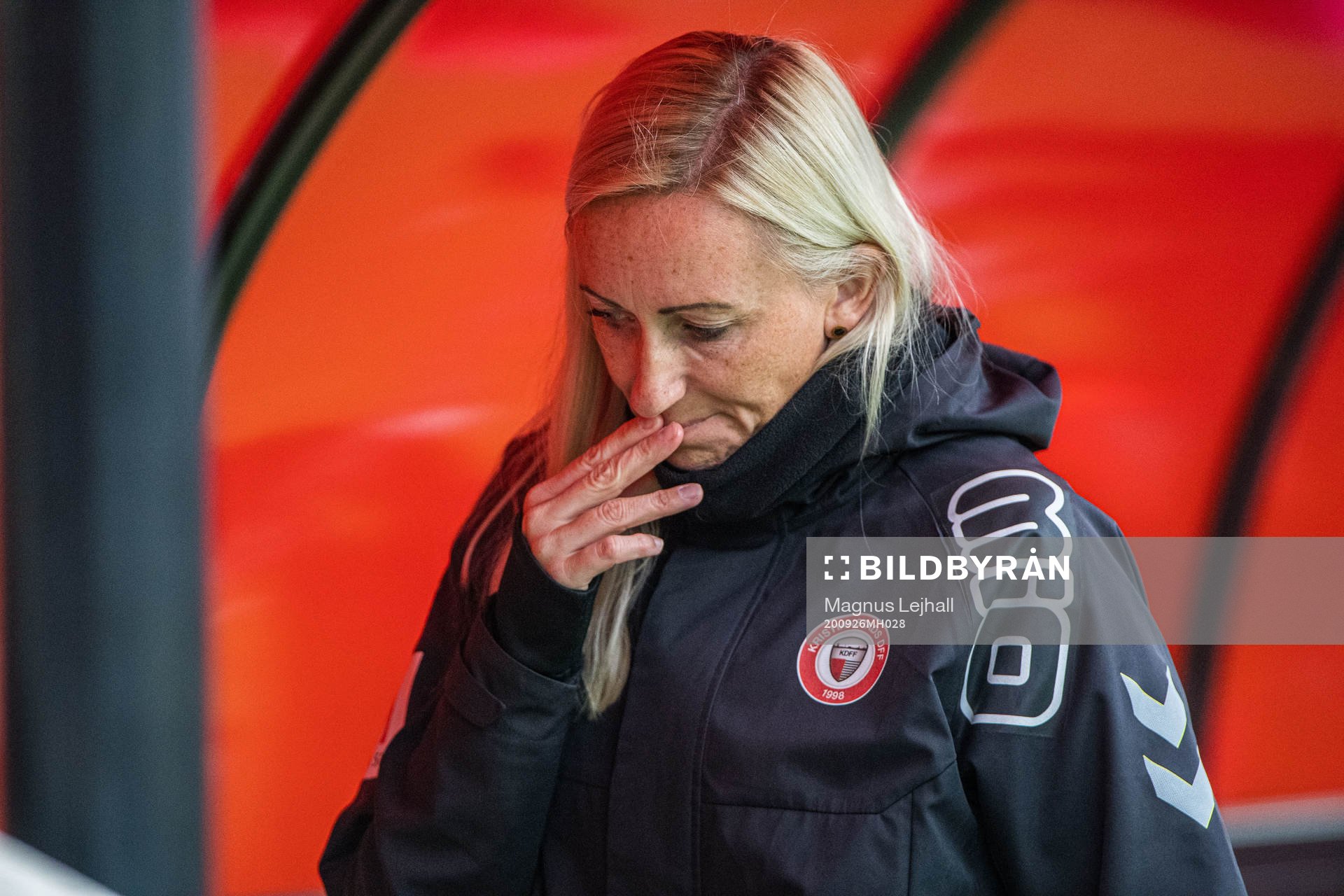 Kristianstads tränare Elisabet Gunnarsdóttir deppar