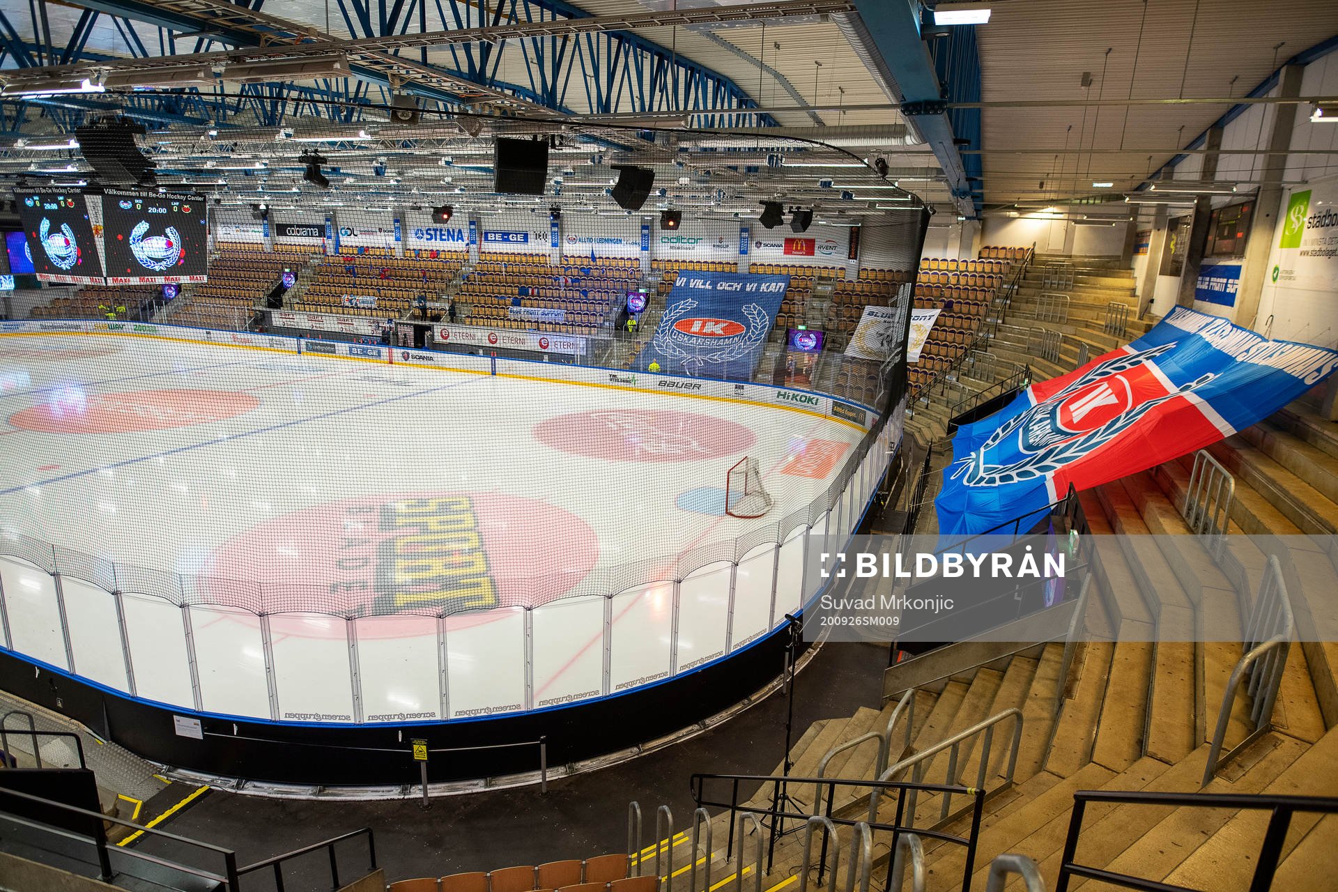Interiör av Be-Ge Hockey Center