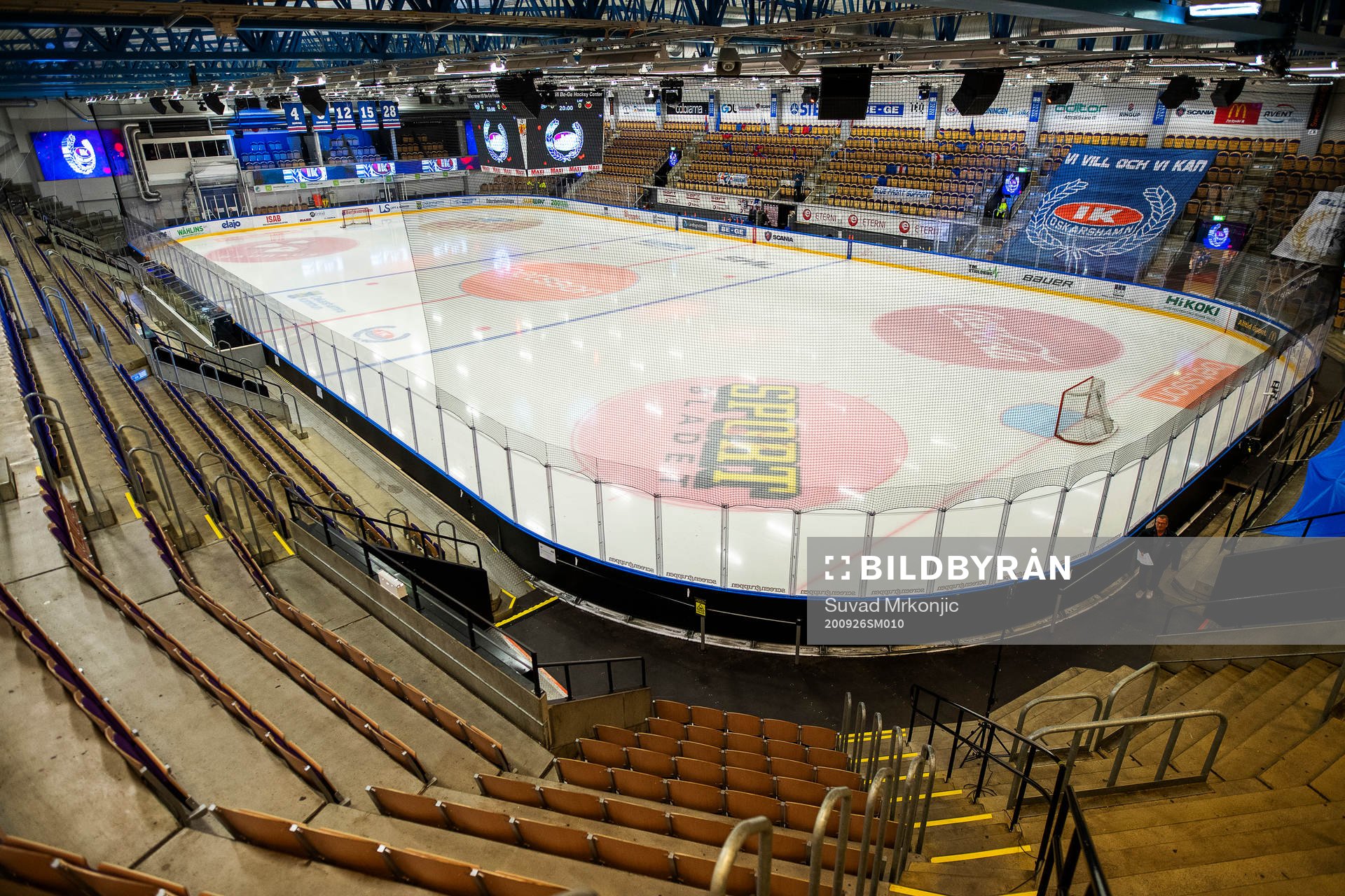 Interiör av Be-Ge Hockey Center