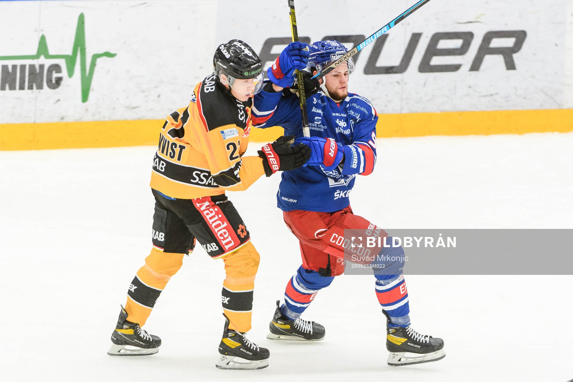 Luleås Nils Lundkvist och Oskarshamns Oliver Larsen