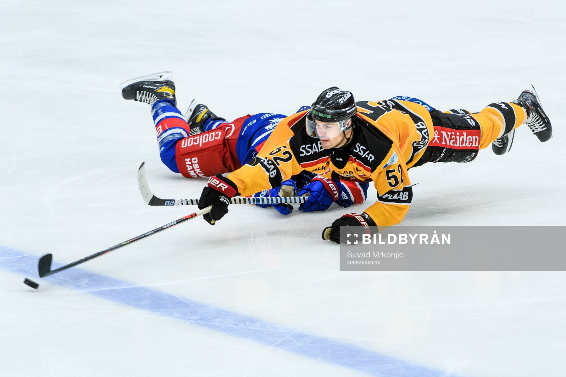 Oskarshamns Tyler Kelleher och Luleås Karl Fabricius