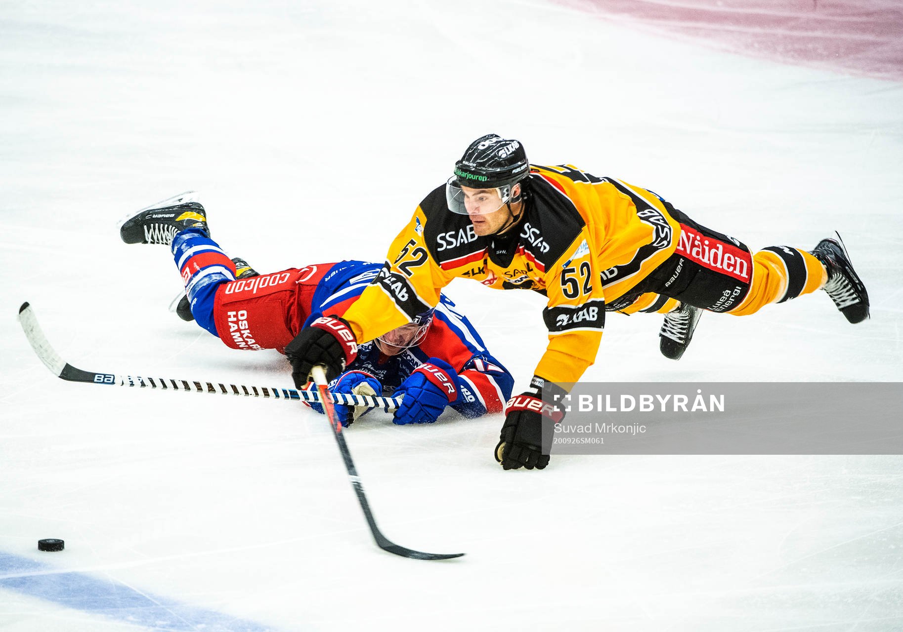 Luleås Karl Fabricius och Oskarshamns Tyler Kelleher