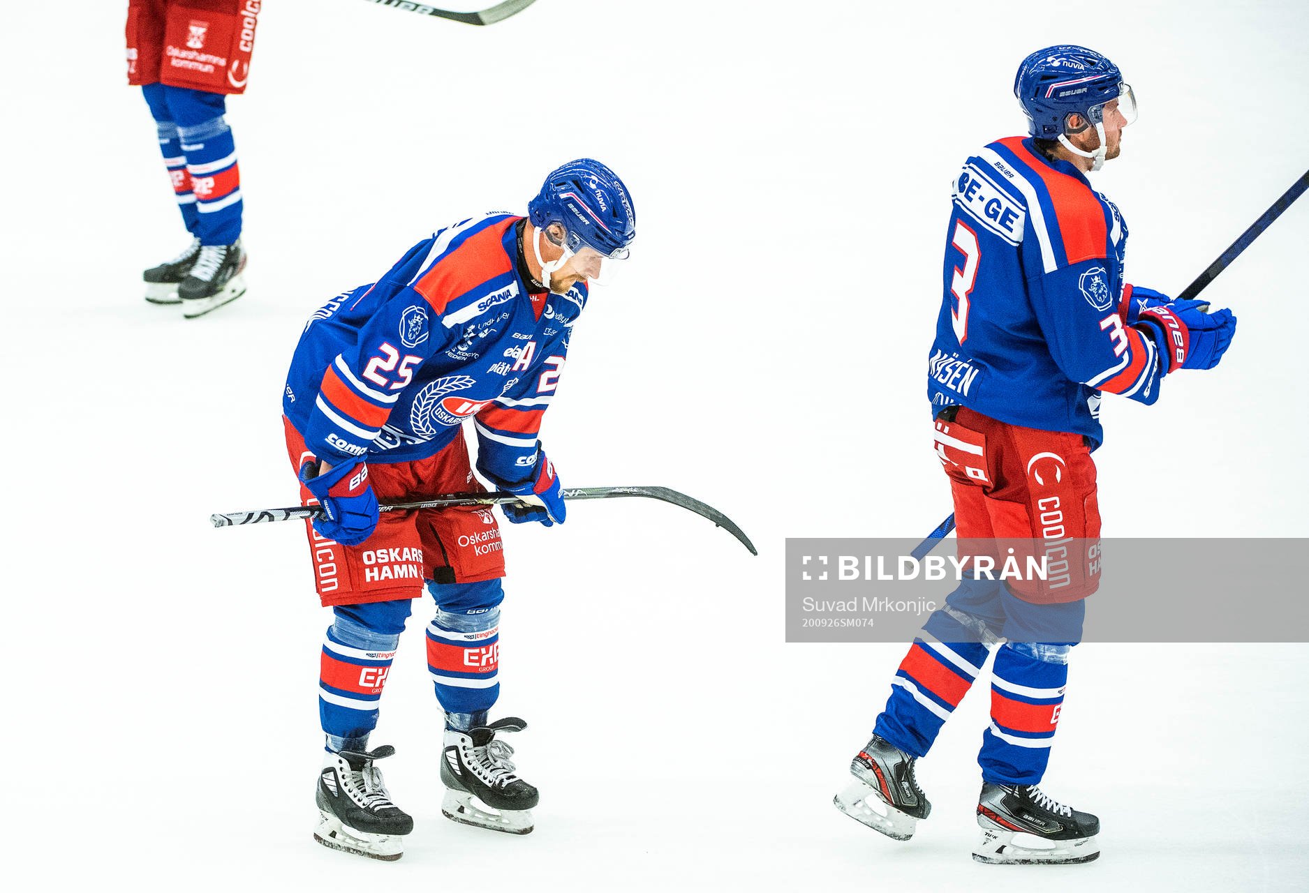 Oskarshamns Johannes Salmonsson och Pontus Näsén deppar