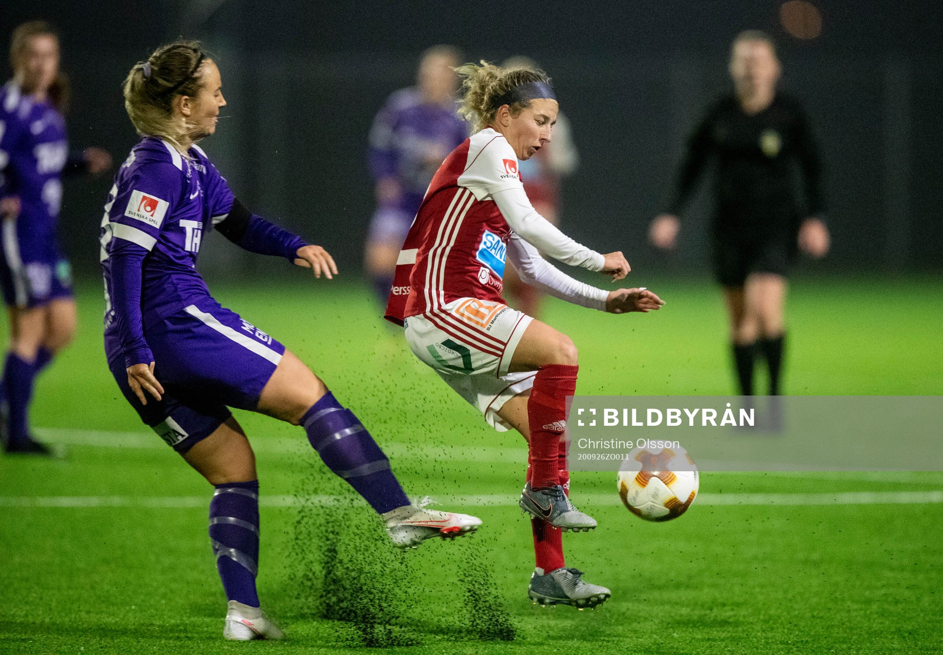 Jitex Matilda Nilsson och Sandvikens Coleen Kennedy
