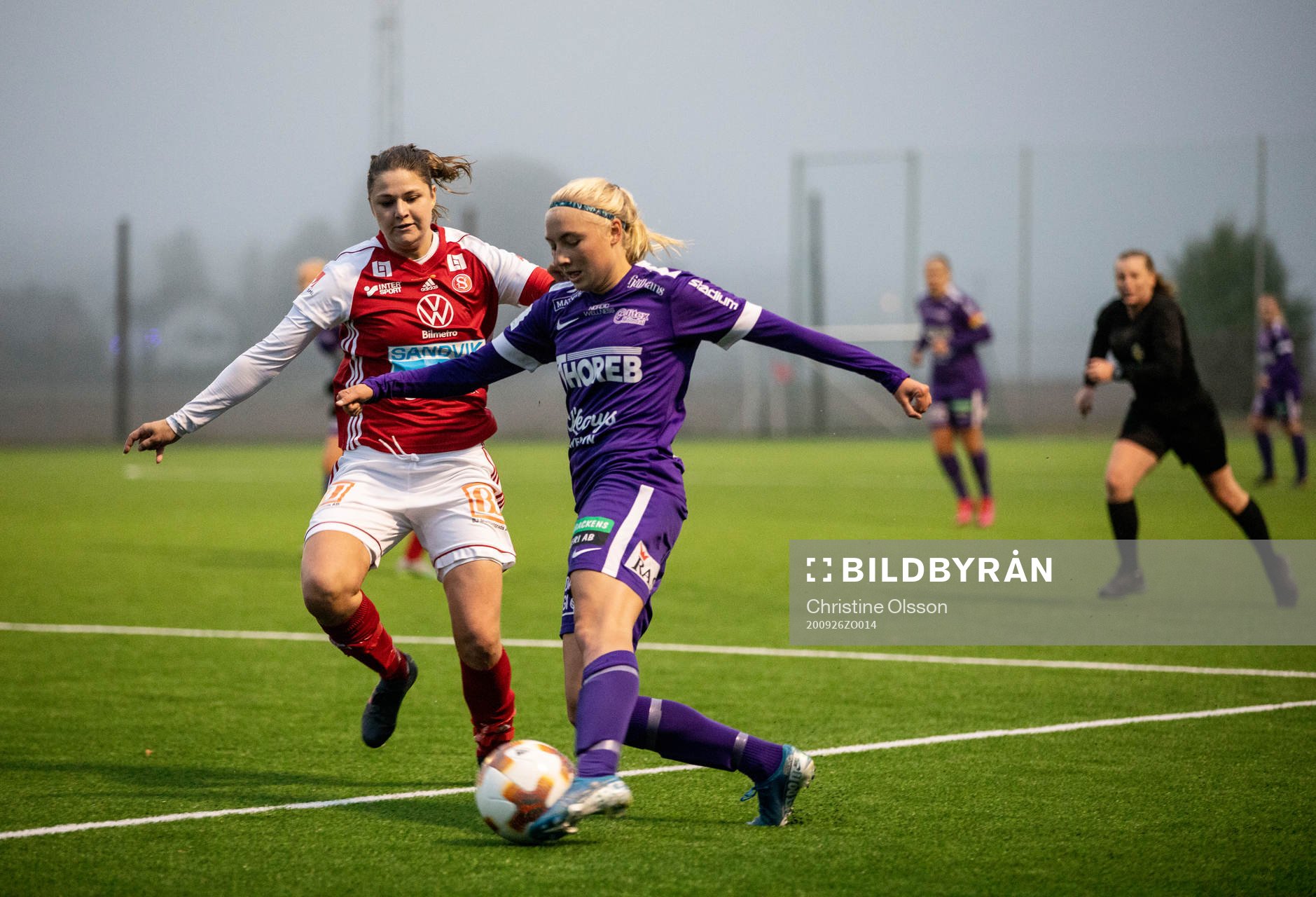 Sandvikens Kim Sundlöv och Jitex Stinalisa Johansson