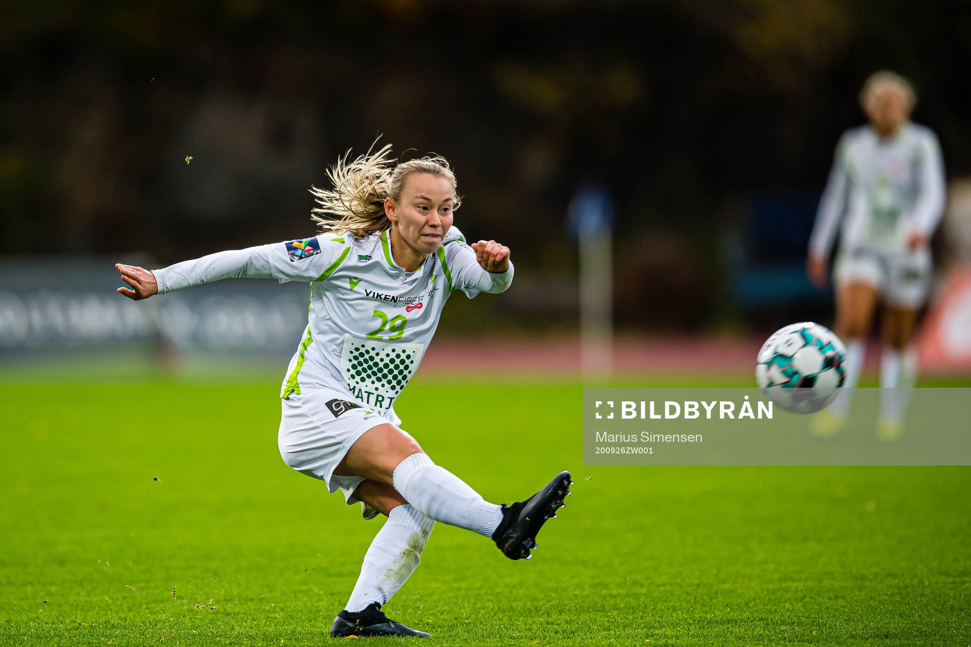 Anja Helen Rasmussen of Øvrevoll Hosle during the 1. division football match between Stabæk and Øvrevoll Hosle on September 26, 2020 in Bekkestua.