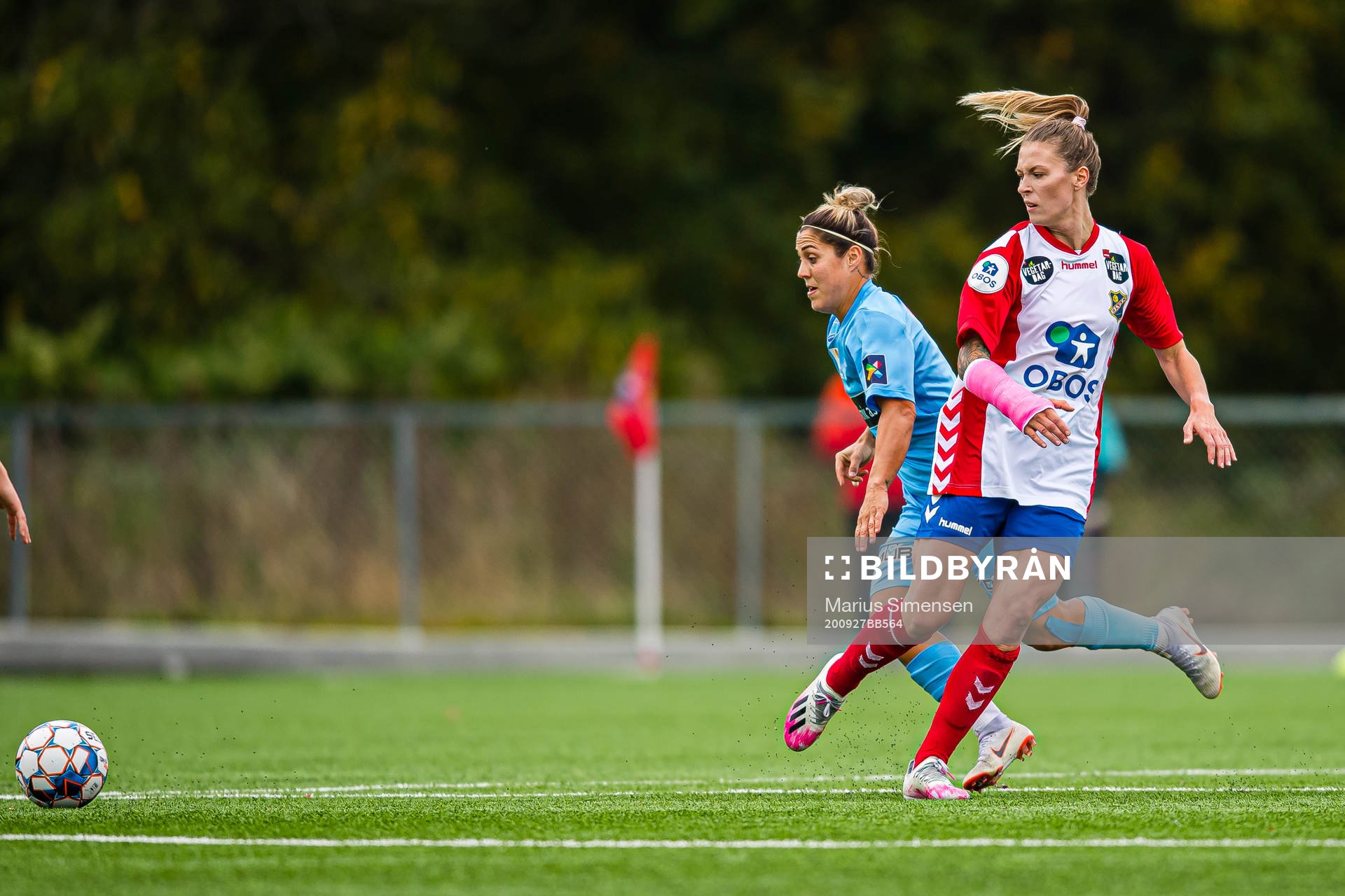 Mimmi Matilda Löfwenius Veum of Lyn during the Toppserien football match between Lyn and Avaldsnes on September 27, 2020 in Oslo.