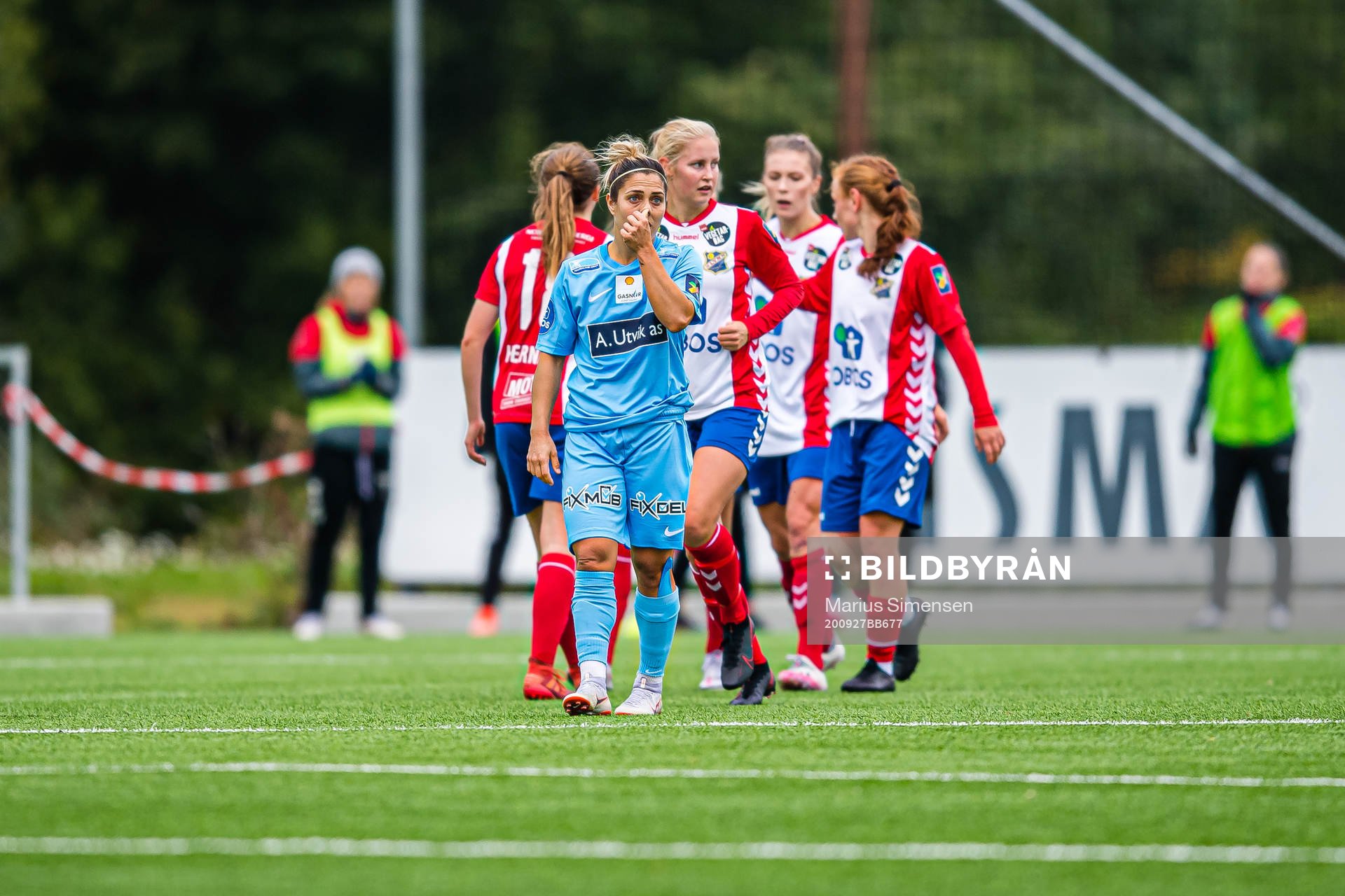 Katrina-Lee Gorry of Avaldsnes looks dejected
