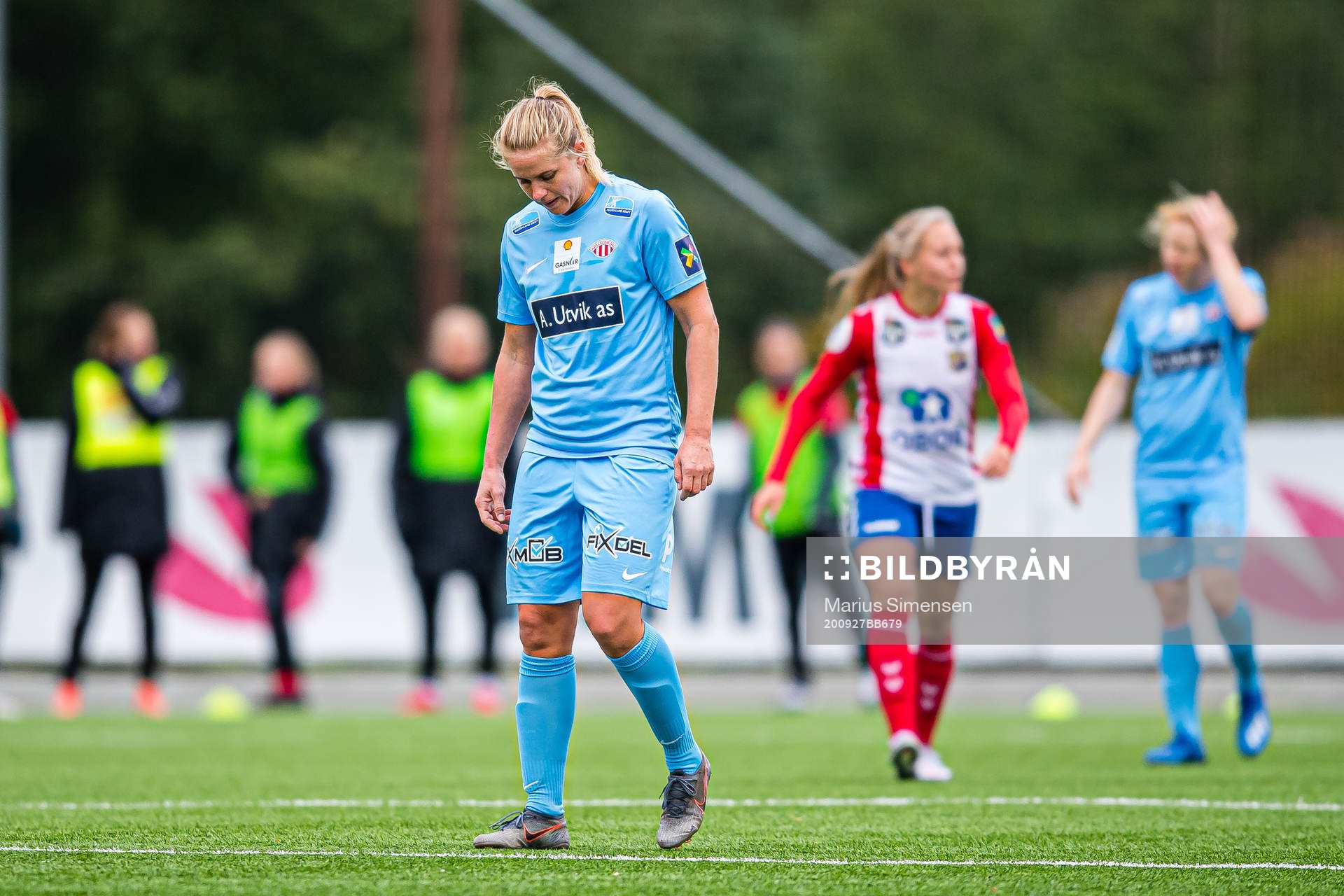 Elise Hove Thorsnes of Avaldsnes looks dejected