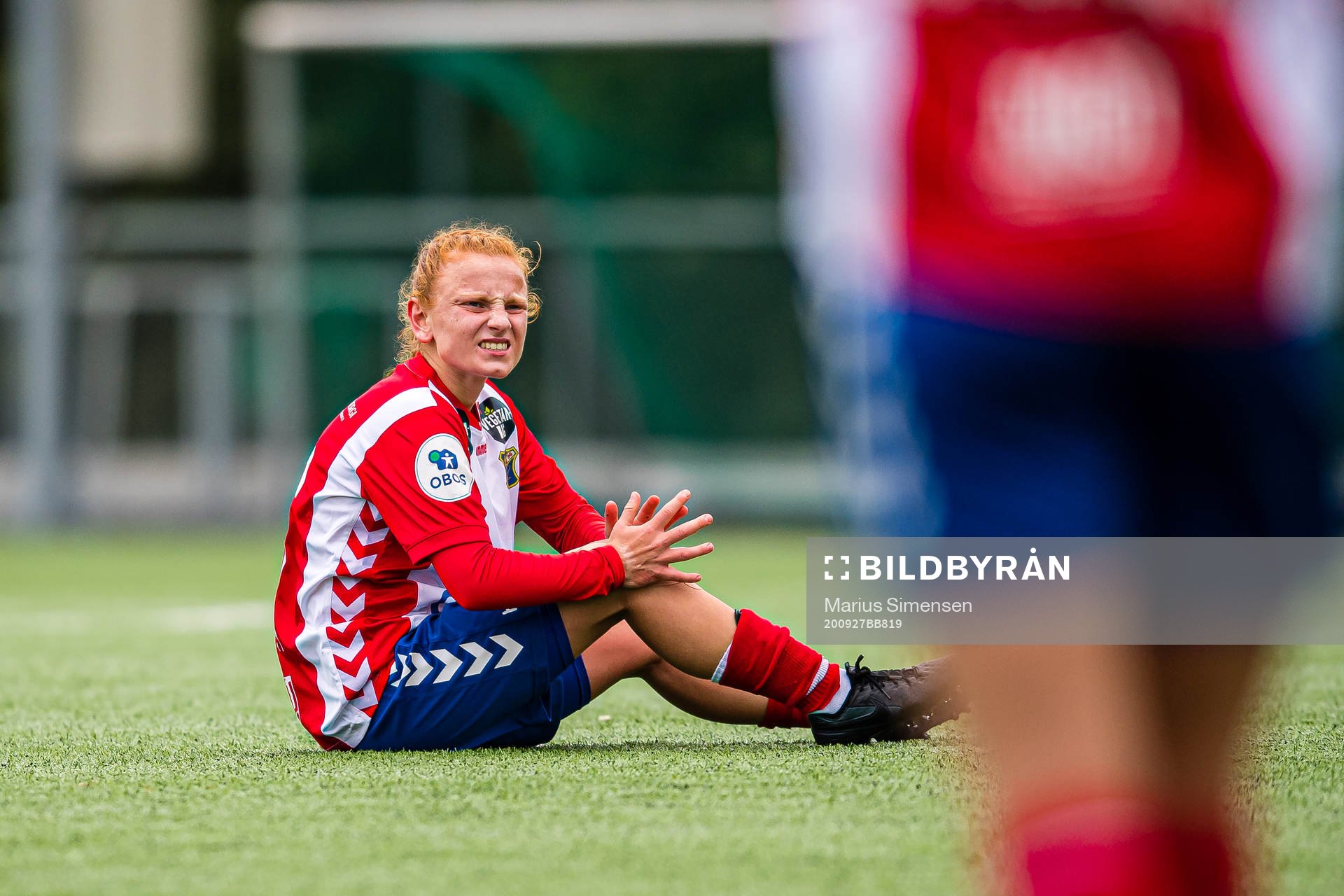 Laura Gashi of Lyn in pain