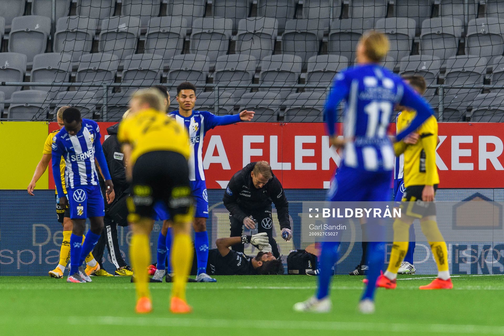 IFK Göteborg målvakt Ioannis Anestis får vård