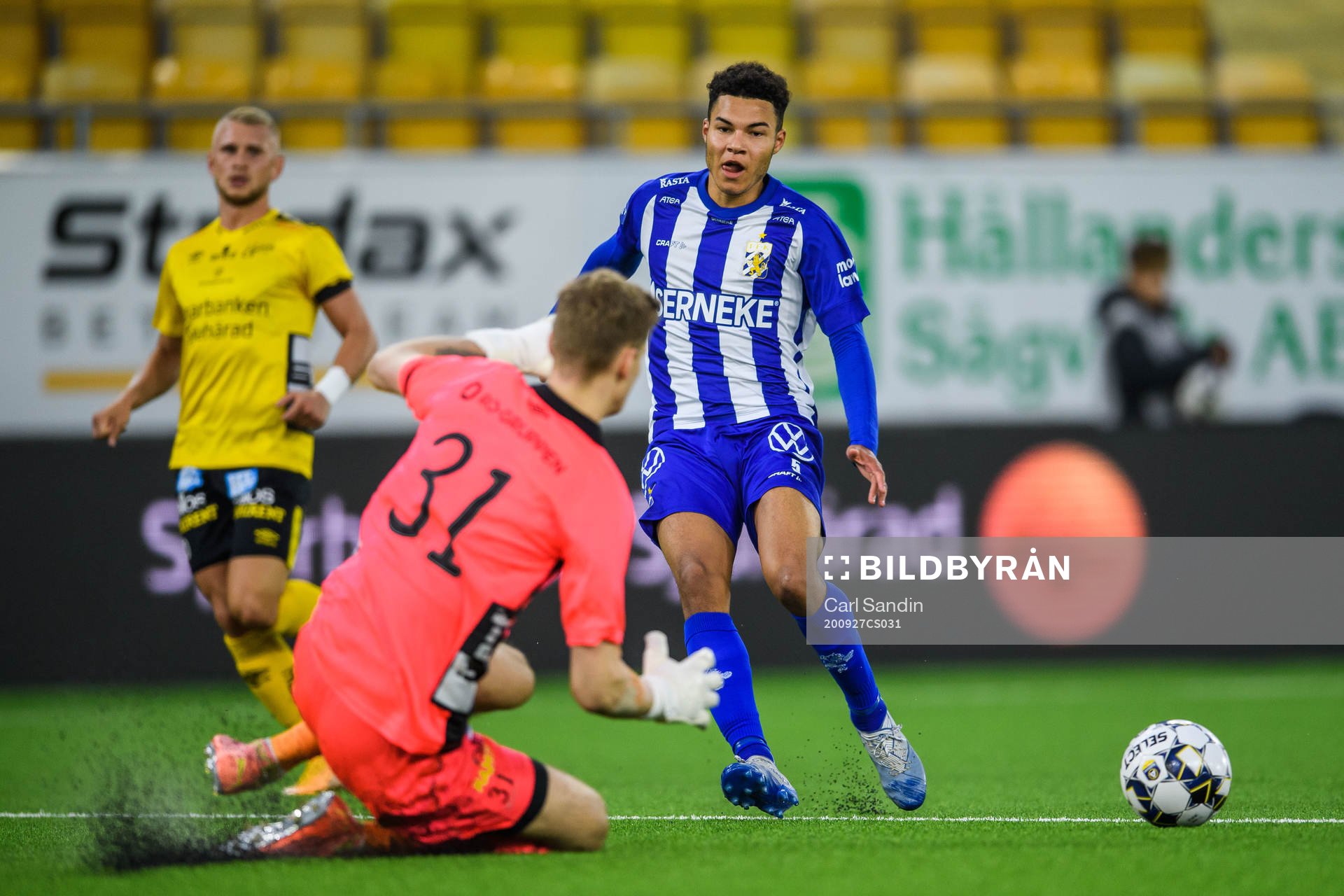 IFK Göteborg Alexander Jallow och Elfsborgs målvakt Tim