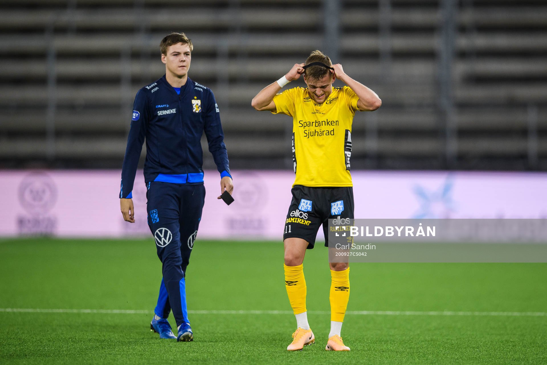 IFK Göteborg Emil Holm och Elfsborgs Jesper Karlsson deppar