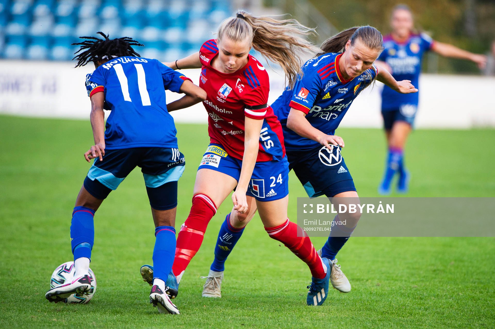 Djurgårdens Linda Motlhalo, Vittsjös Ebba Hed och