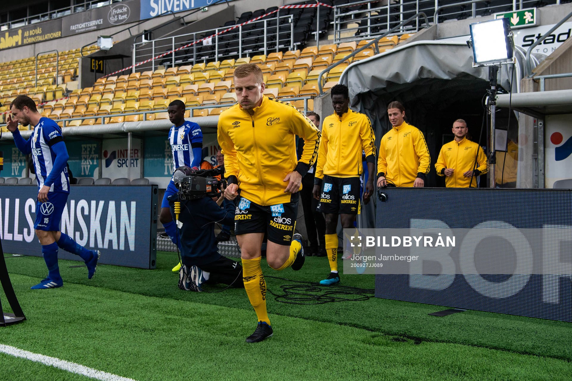 Elfsborgs spelare kommer ut till match