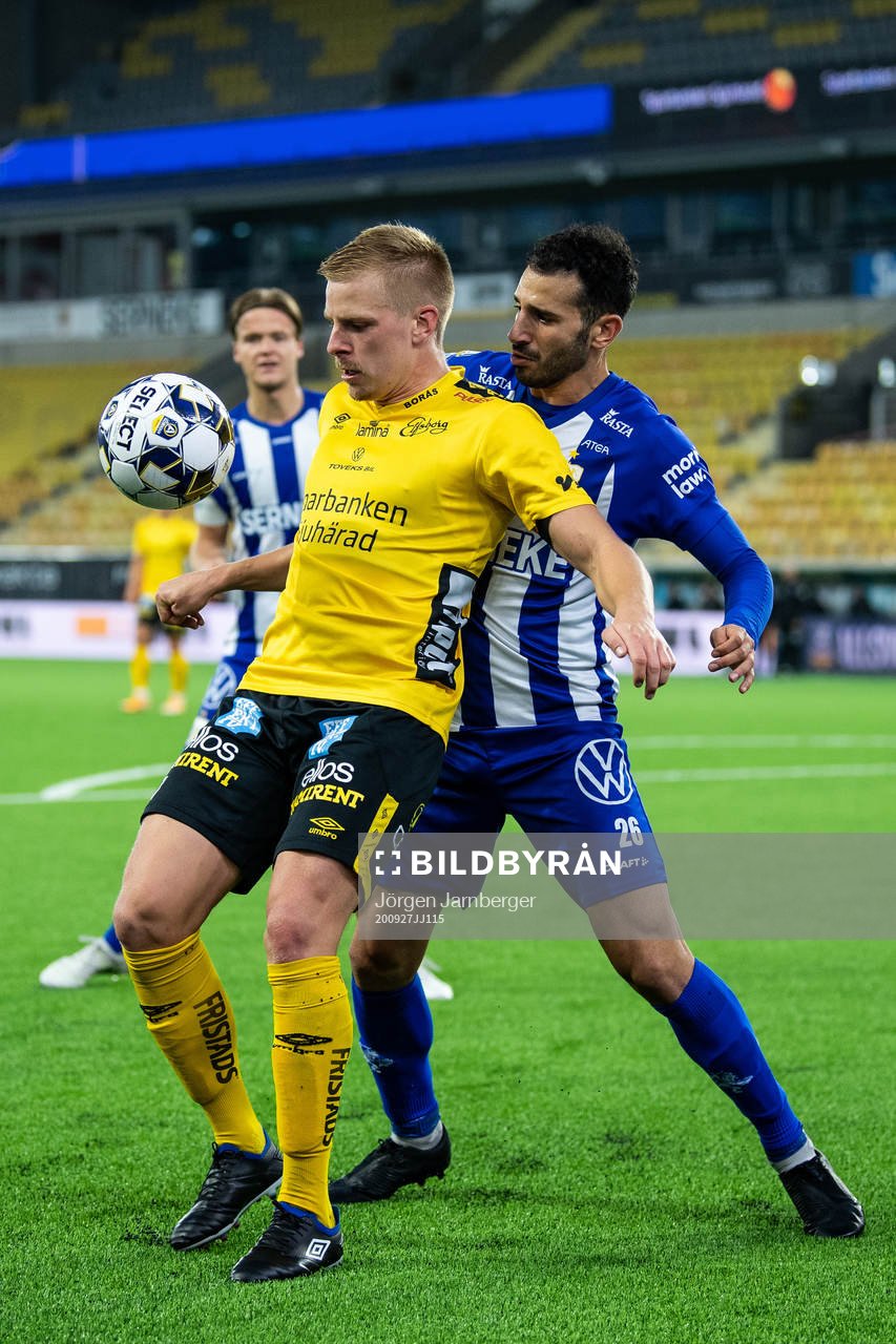 Elfsborgs Per Frick och IFK Göteborgs André Calisir