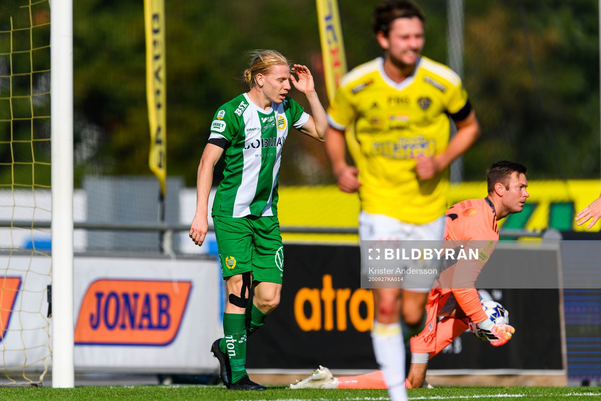 Hammarbys Gustav Ludwigson deppar