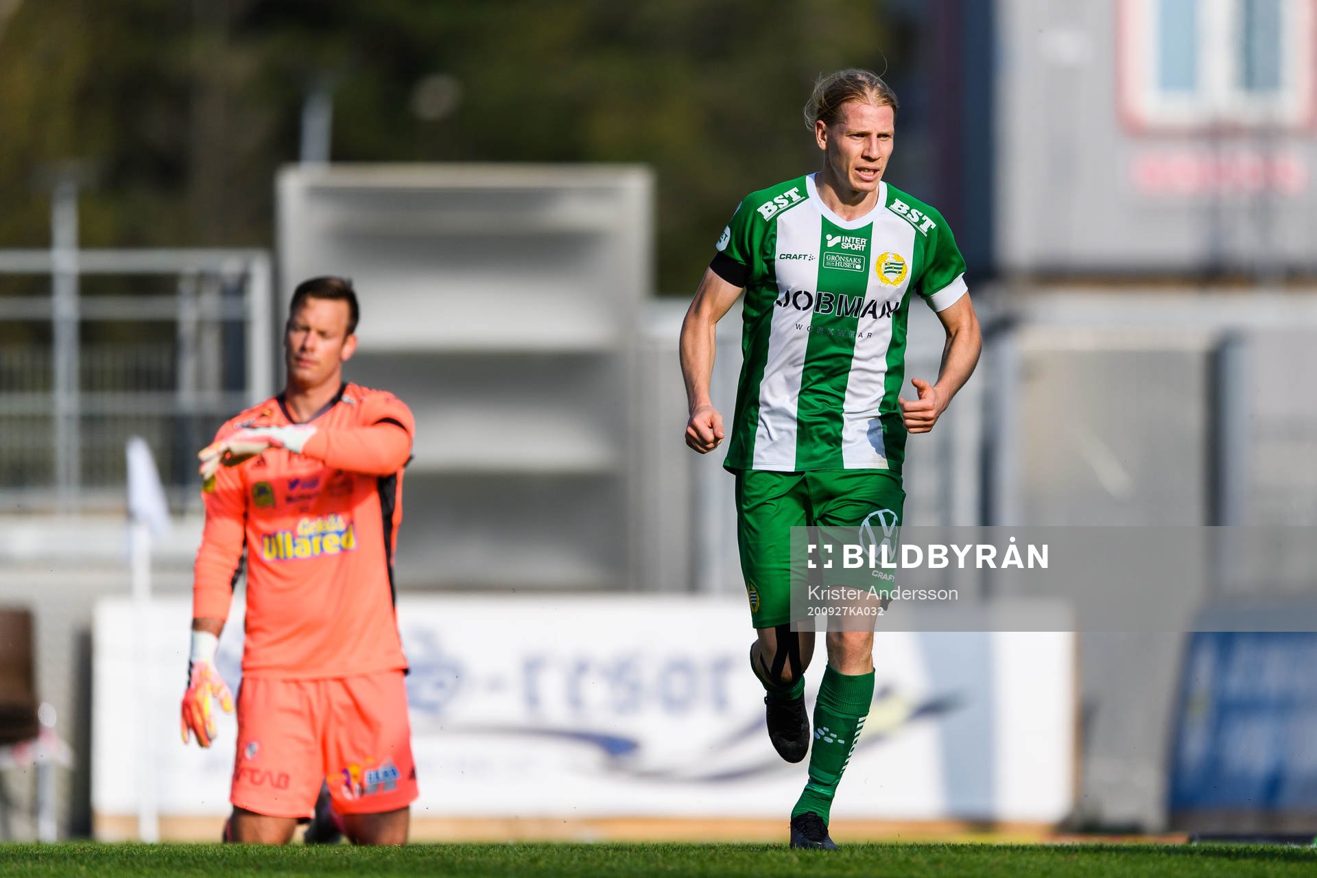 Hammarbys Gustav Ludwigson jublar