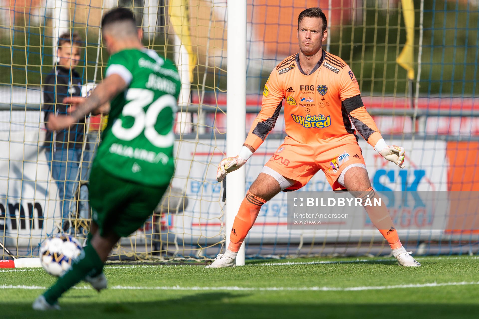 Falkenbergs målvakt Viktor Noring