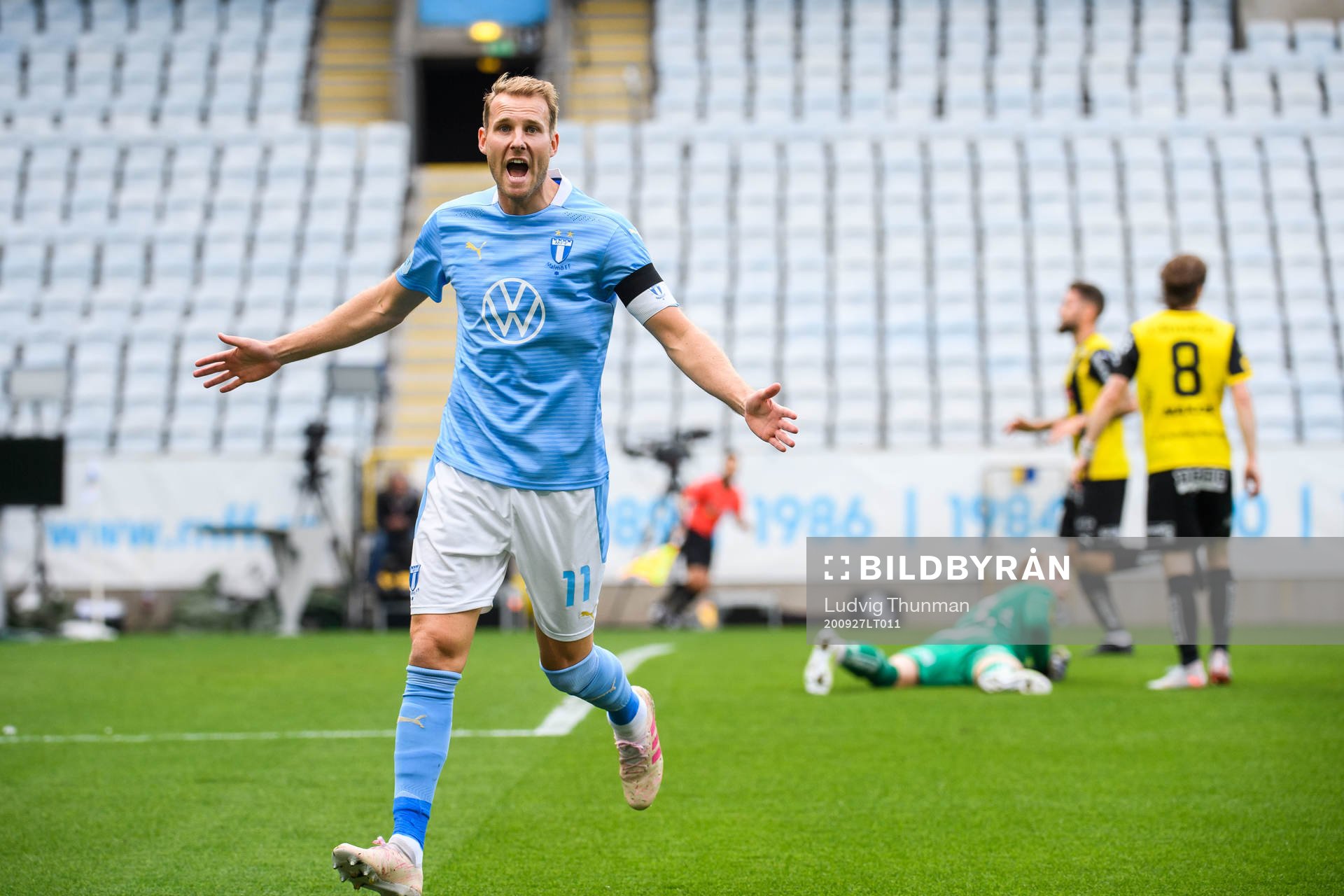 Malmö FFs Ola Toivonen jublar