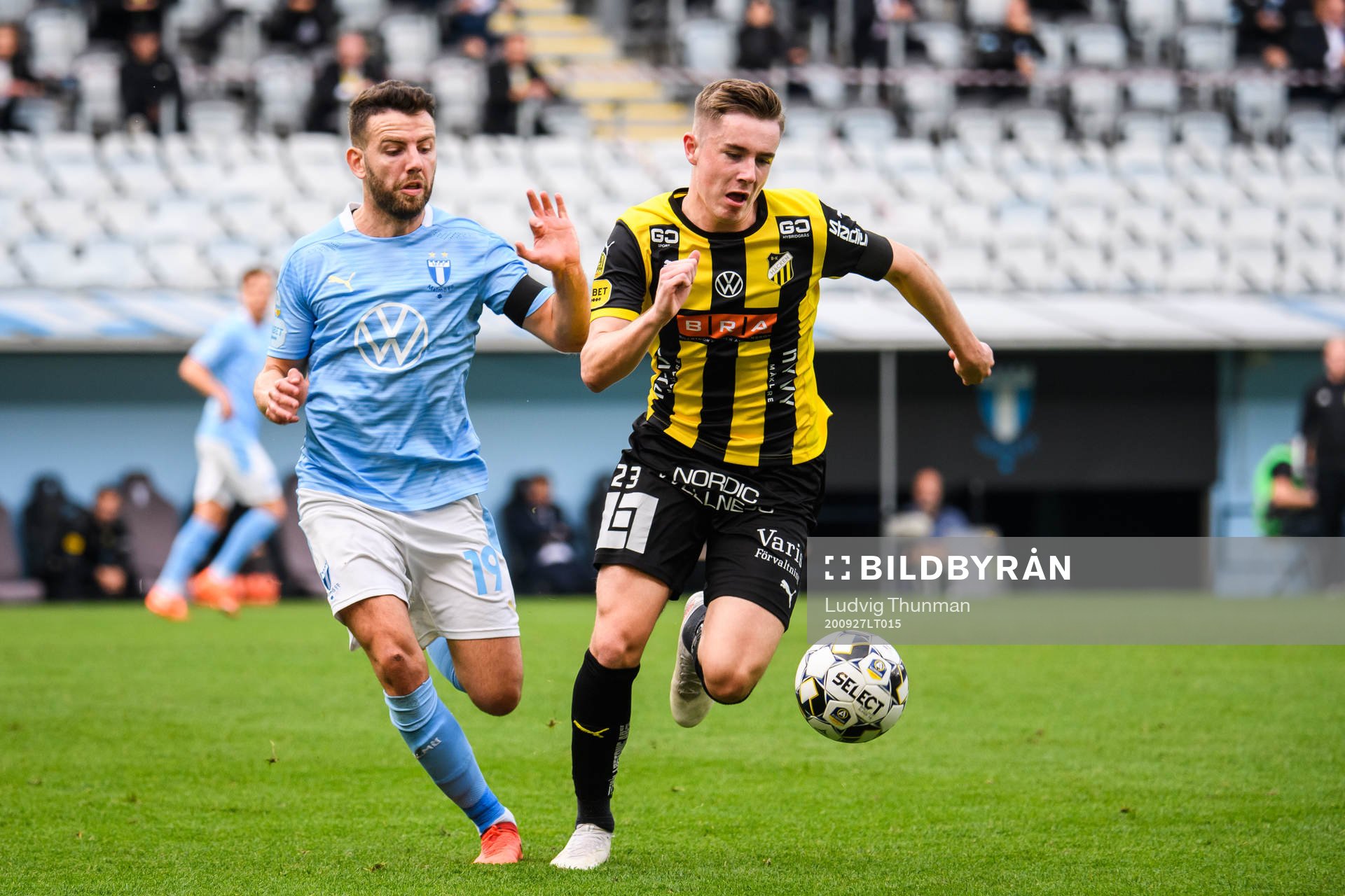 Malmö FFs Erdal Rakip och Häckens Patrik Wålemark
