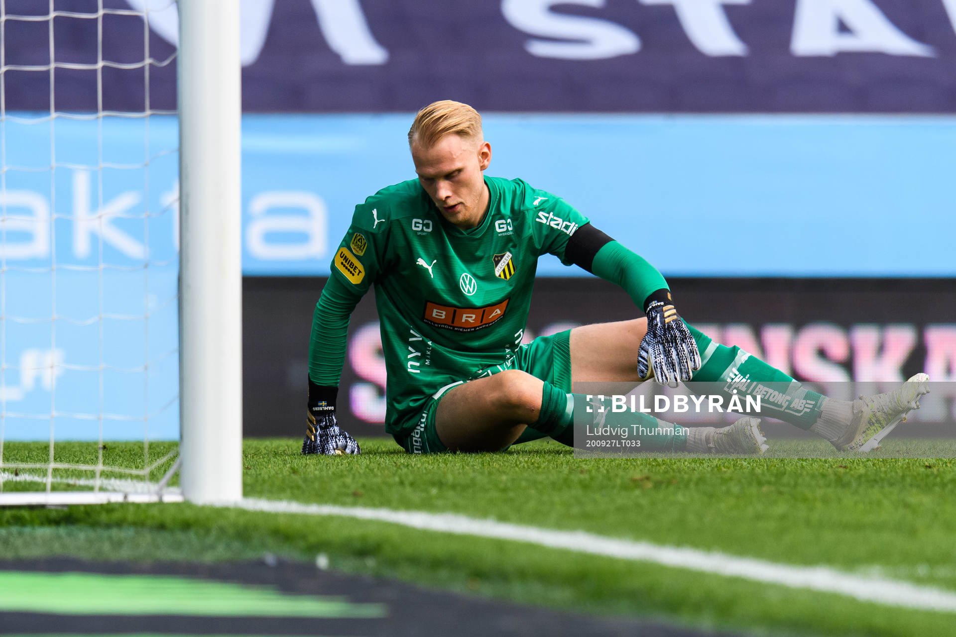 Häckens målvakt Pontus Dahlberg deppar