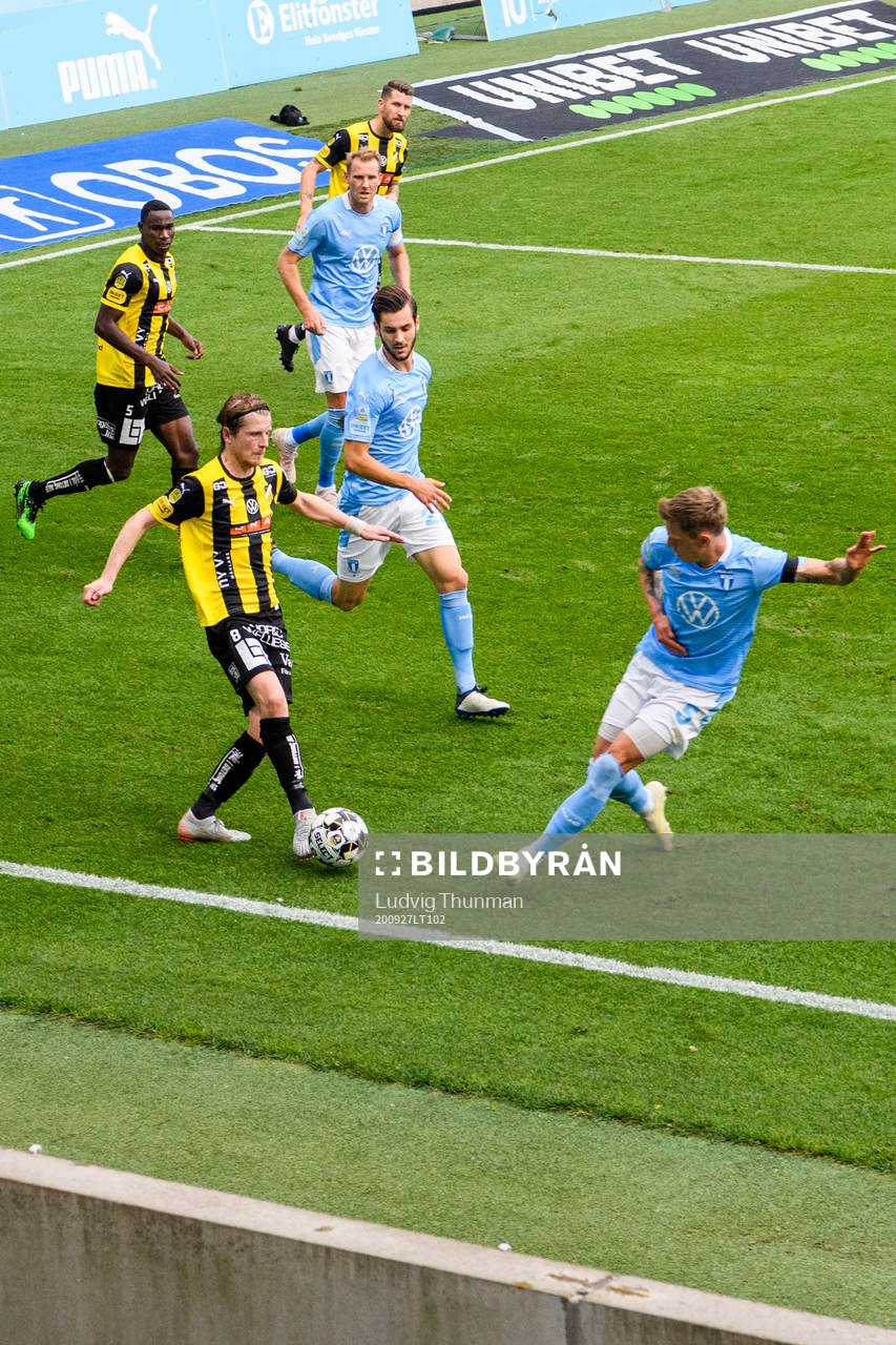 Malmö FFs Sören Rieks och Häckens Erik Friberg