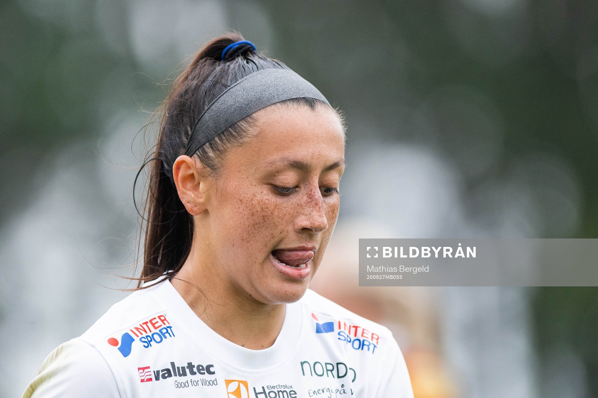 Moröns Katrina Guillou efter fotbollsmatchen i Elitettan mellan Lidköping och Morön den 27 september 2020 i Lidköping.