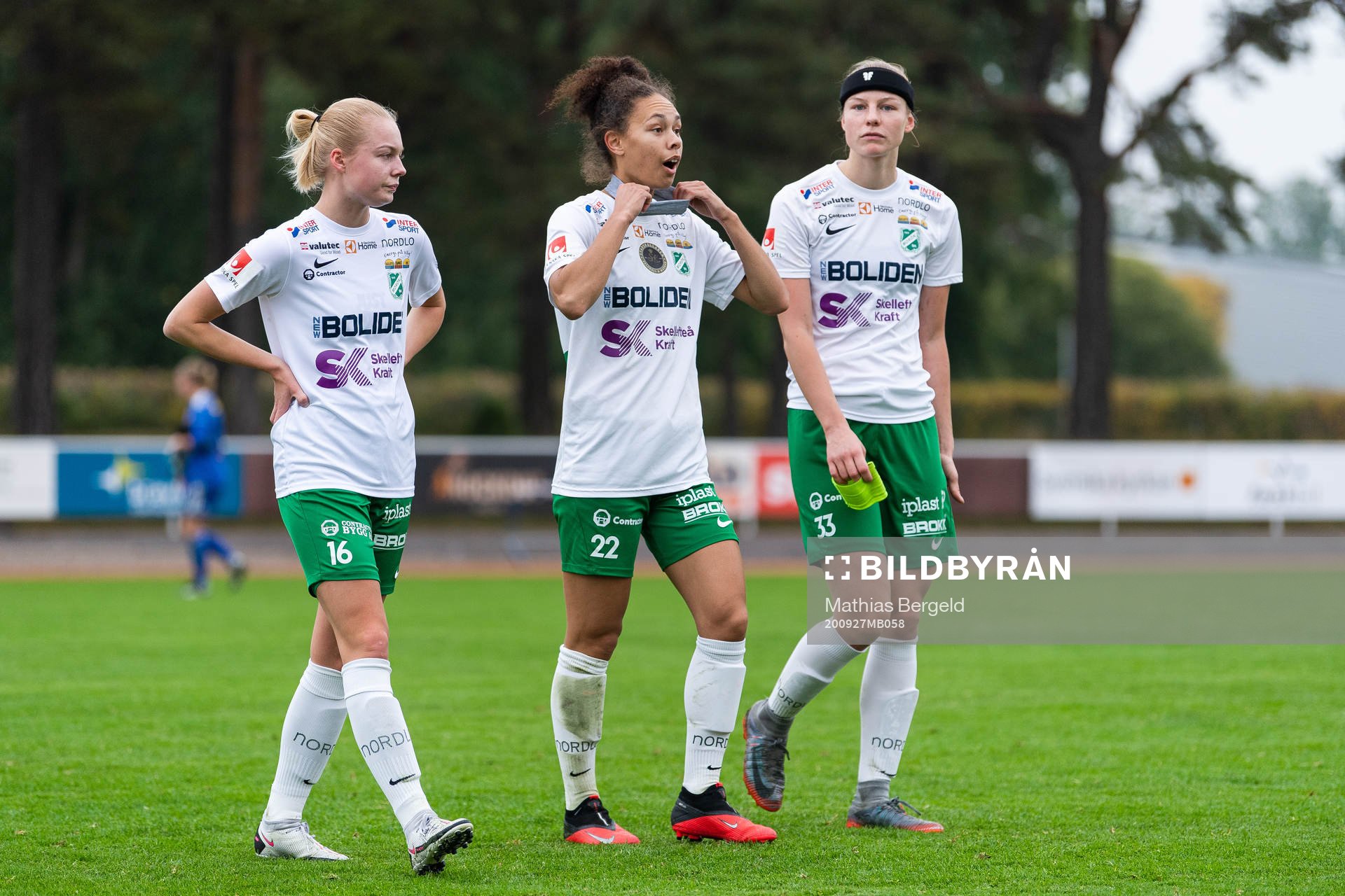 Moröns Thea Bergsten, Rebecka O'Brien och Hanna Göthberg