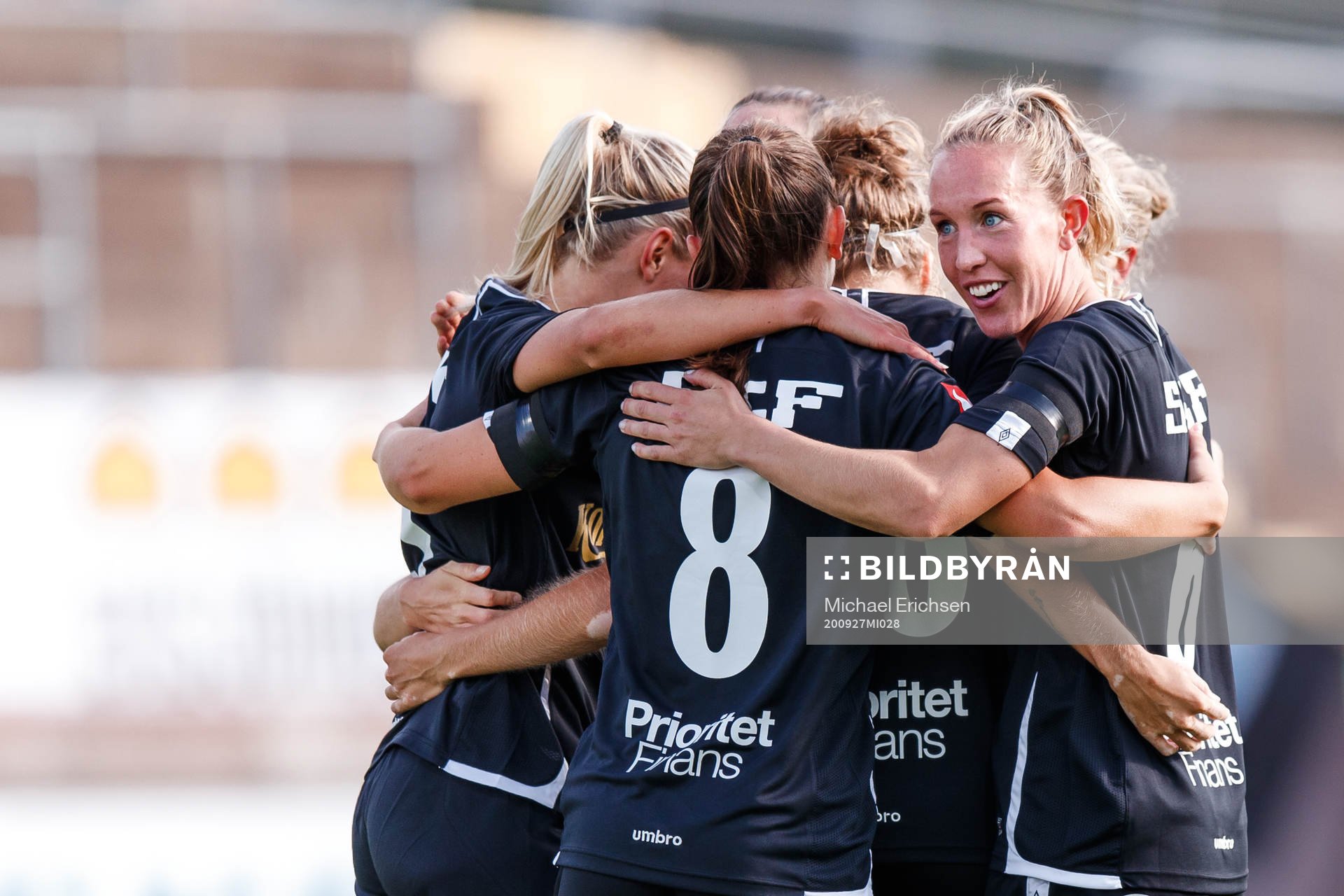 Göteborgs Julia Roddar jublar efter 2-0 under fotbollsmatchen i Damallsvenskan mellan Kopparbergs/Göteborg och Piteå den 27 september 2020 i Göteborg.