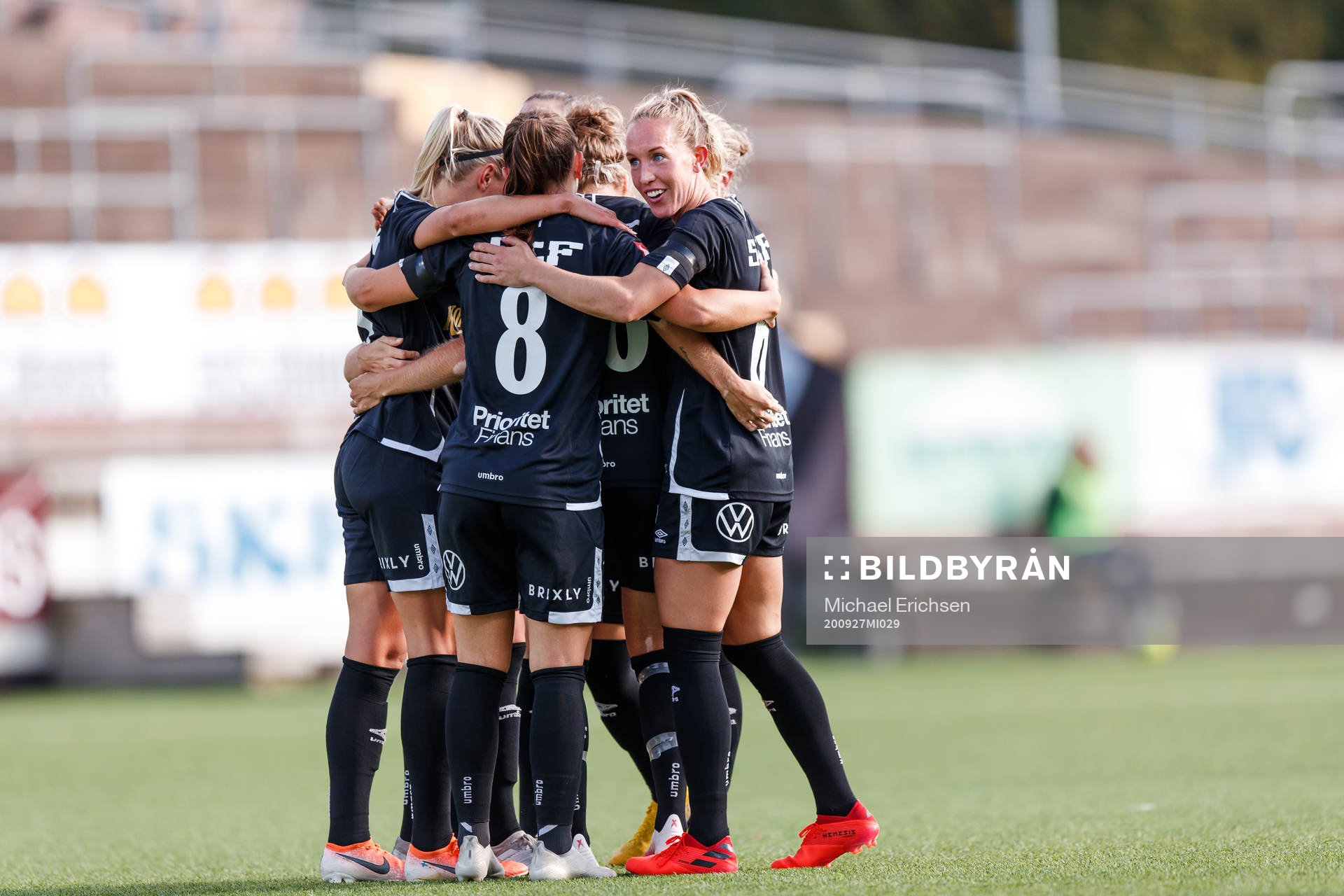 Göteborgs Julia Roddar jublar efter 2-0 under fotbollsmatchen i Damallsvenskan mellan Kopparbergs/Göteborg och Piteå den 27 september 2020 i Göteborg.