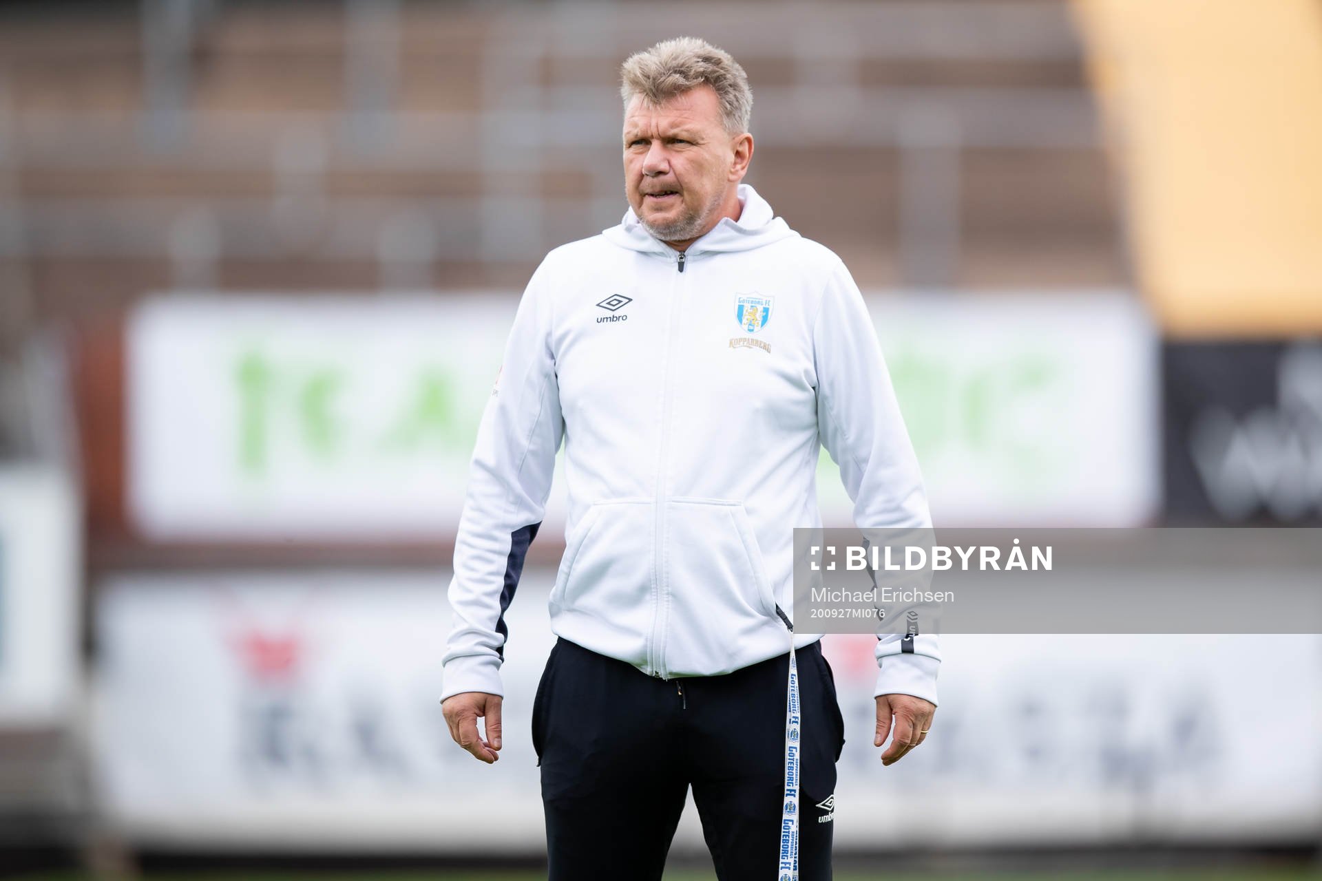 Göteborgs assisterande tränare Jörgen Ericsson innan