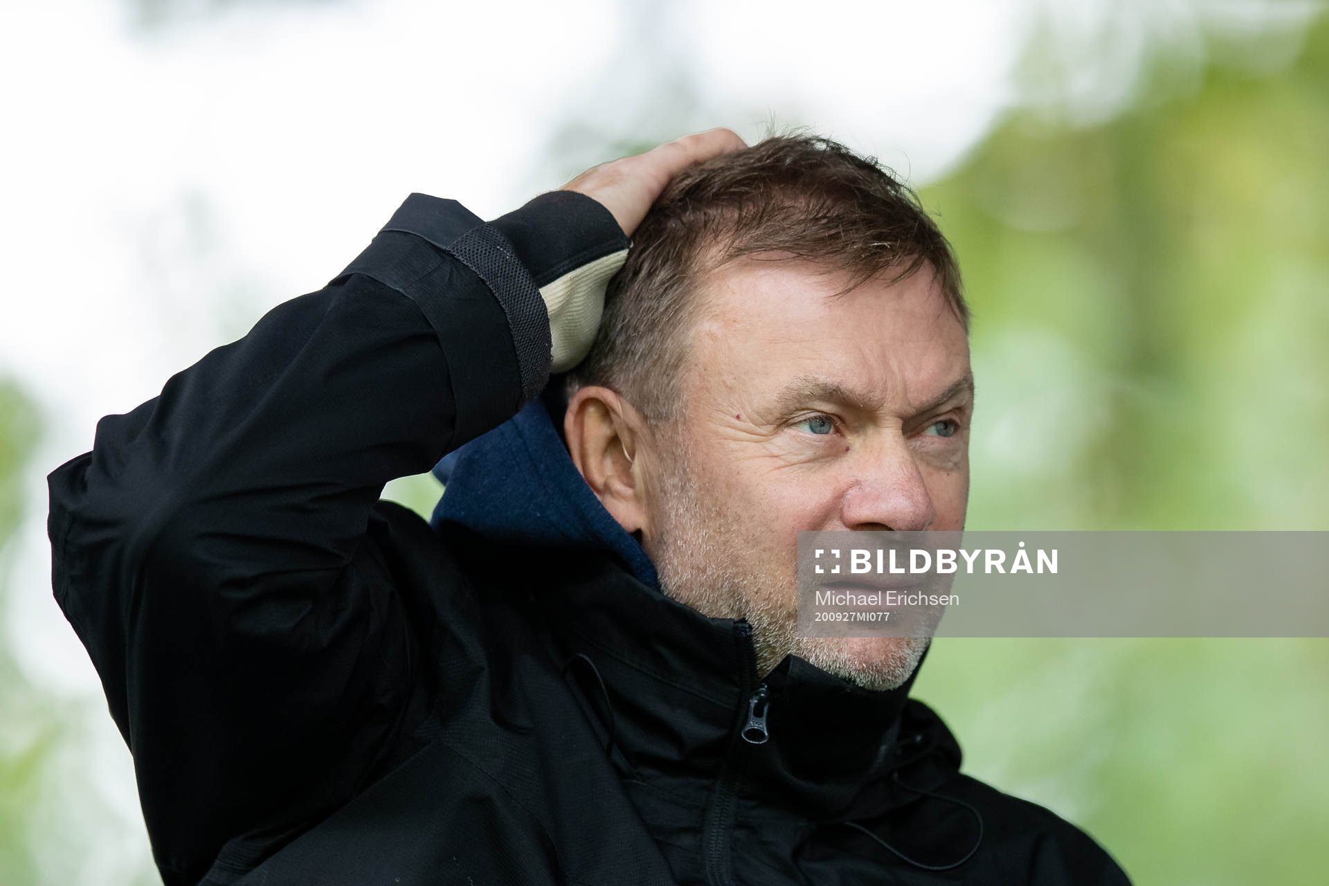 Damlandslagets förbundskapten Peter Gerhardsson under fotbollsmatchen i Damallsvenskan mellan Kopparbergs/Göteborg och Piteå den 27 september 2020 i Göteborg.