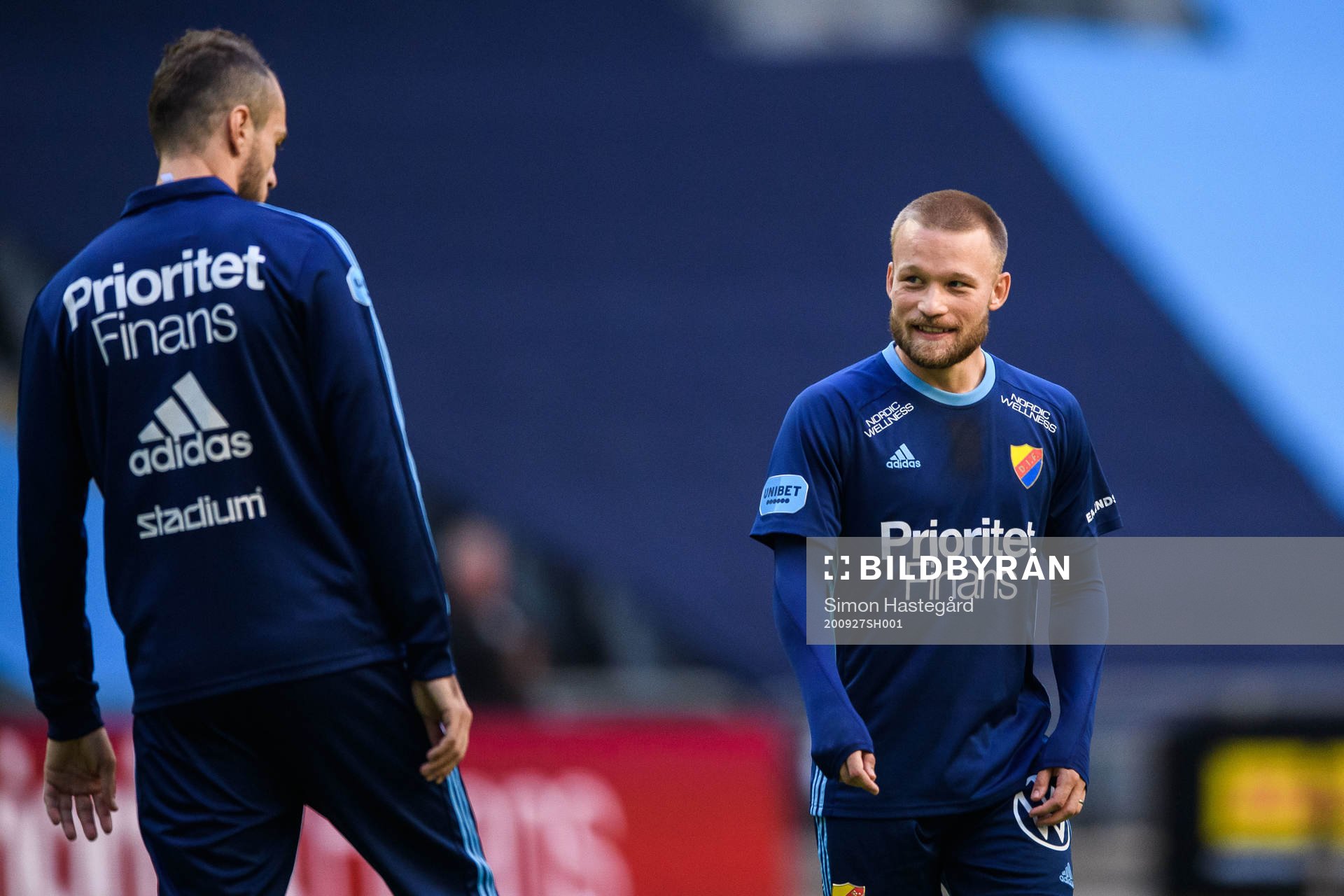Djurgårdens Emir Kujovic och Nicklas Bärkroth