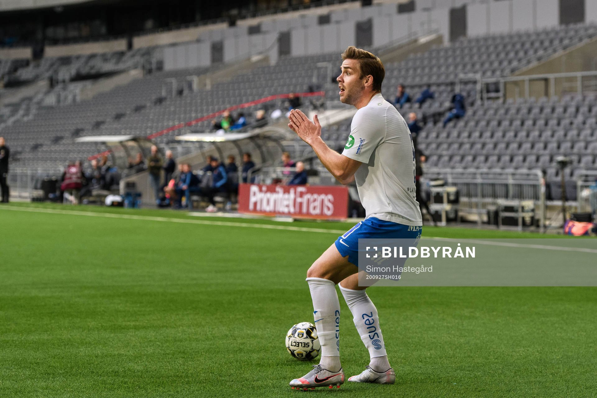 IFK Norrköpings Christoffer Nyman reagerar