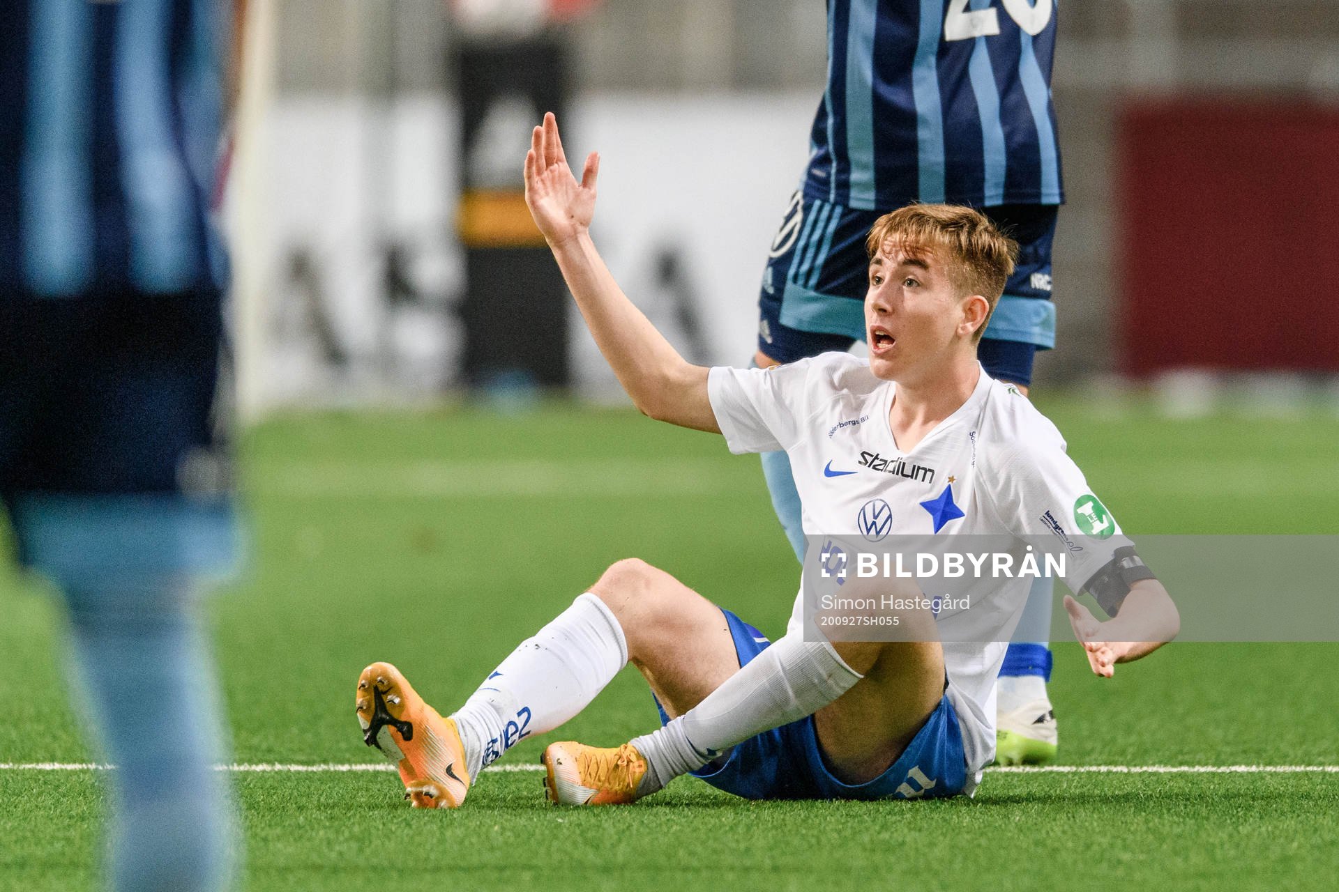 IFK Norrköpings Ísak Bergmann Jóhannesson reagerar på