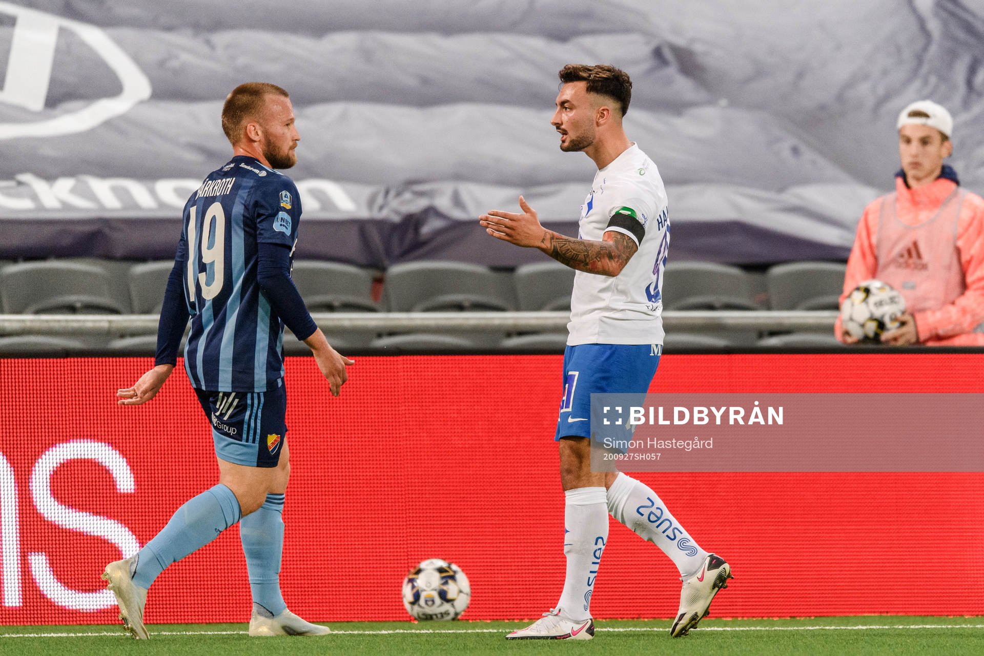 Djurgårdens Nicklas Bärkroth och IFK Norrköpings Sead