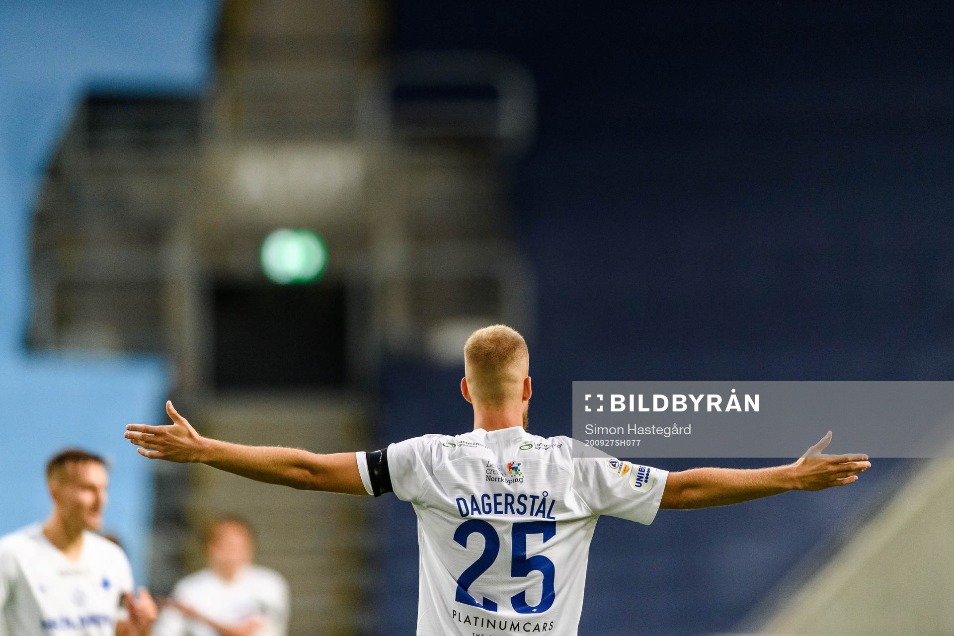IFK Norrköpings Filip Dagerstål reagerar
