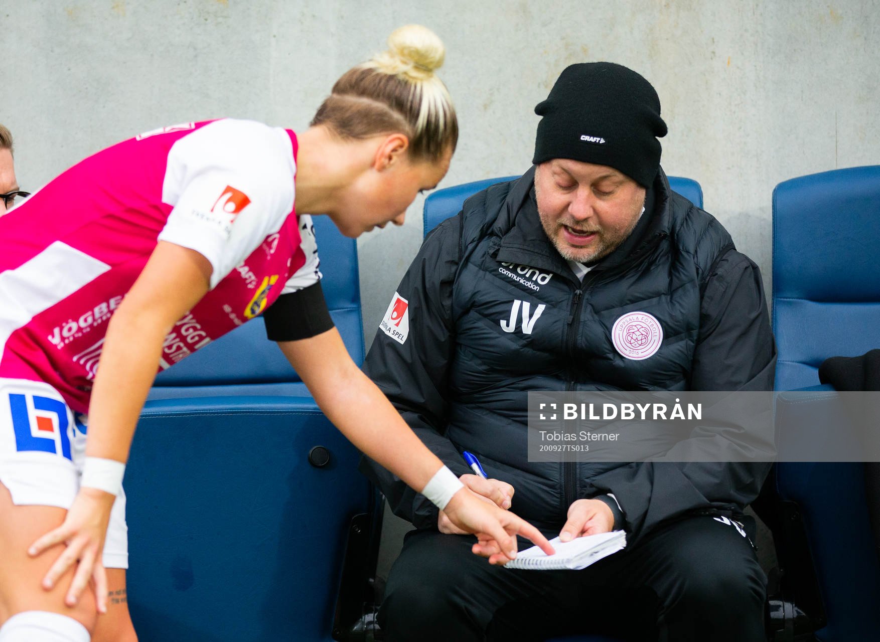 Uppsalas Marika Bergman Lundin och tränare Jonas