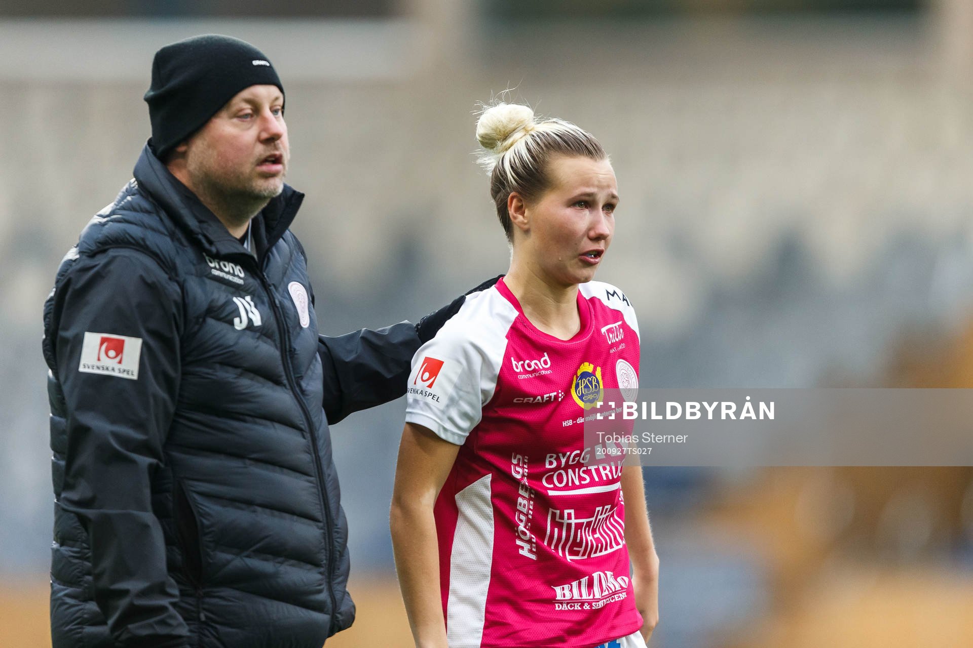 Uppsalas tränare Jonas Valfridsson och Marika Bergman