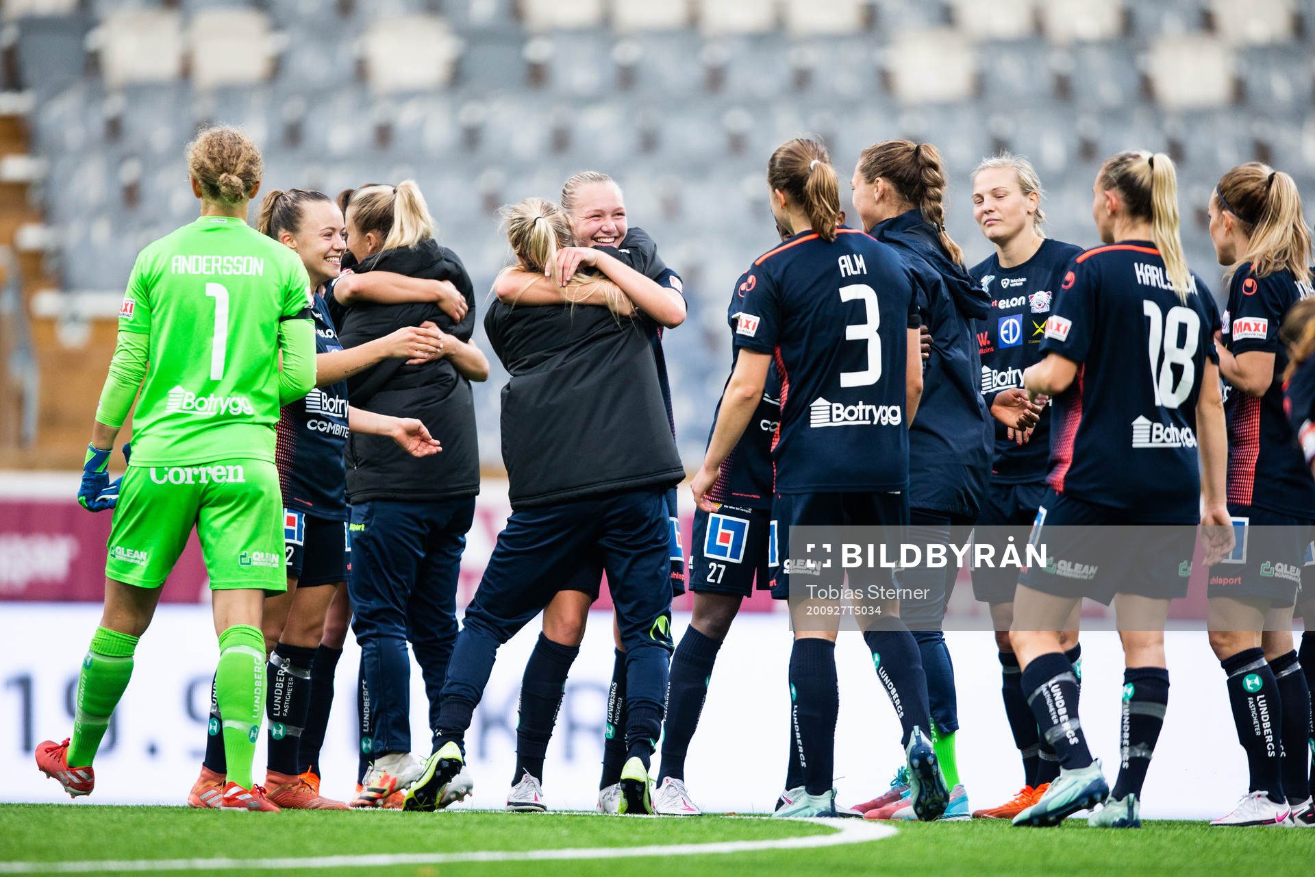 Linköpings spelare jublar