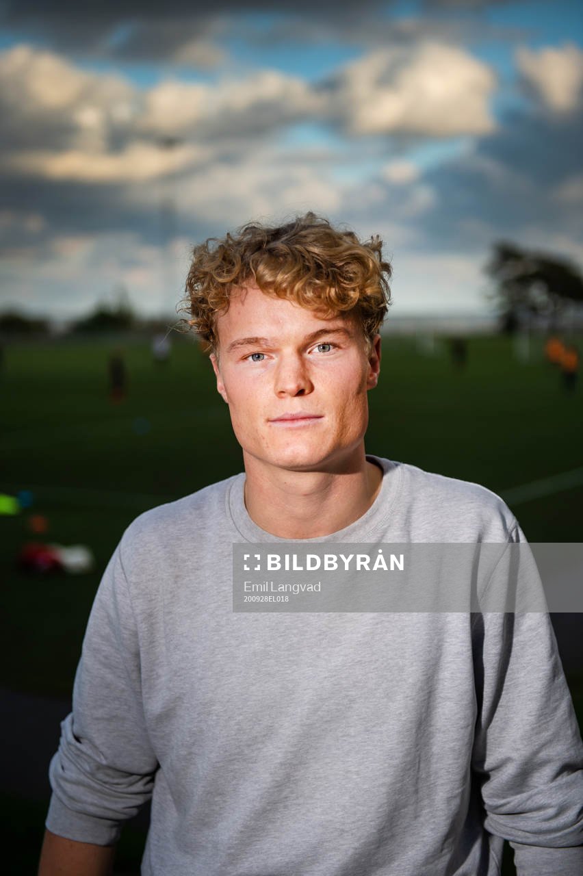 Freddie Brorsson innan en träning med Österlen FF
