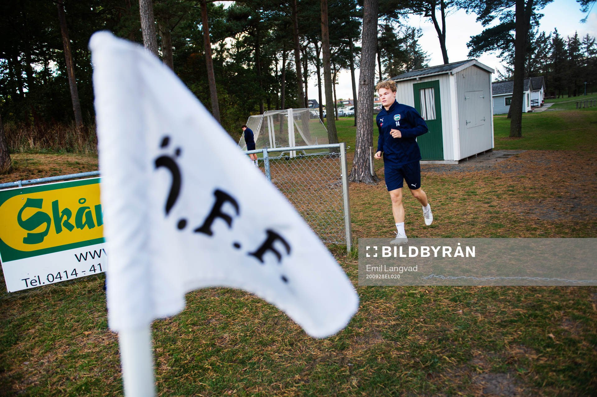 Freddie Brorsson innan en träning med Österlen FF